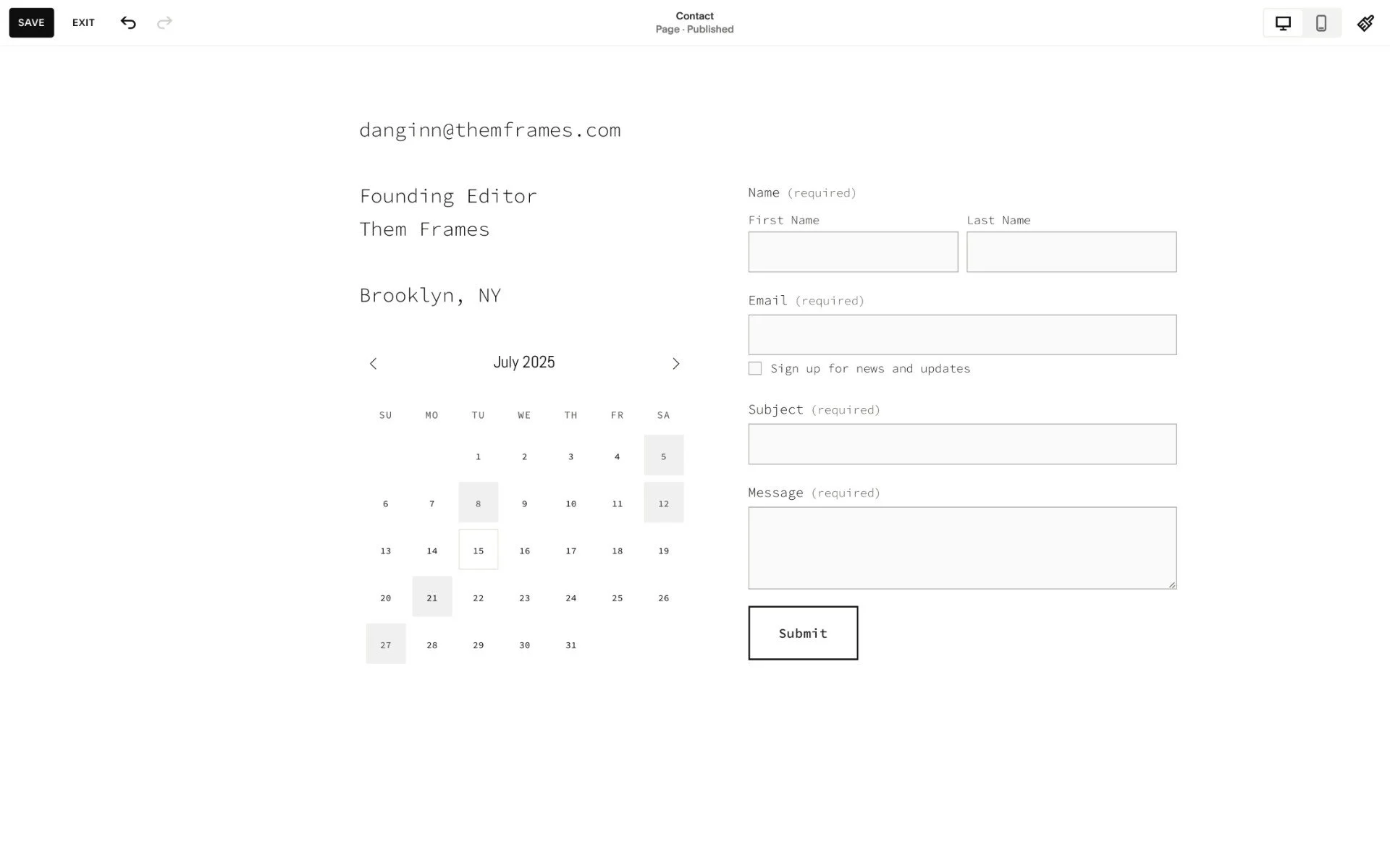  Squarespace 
