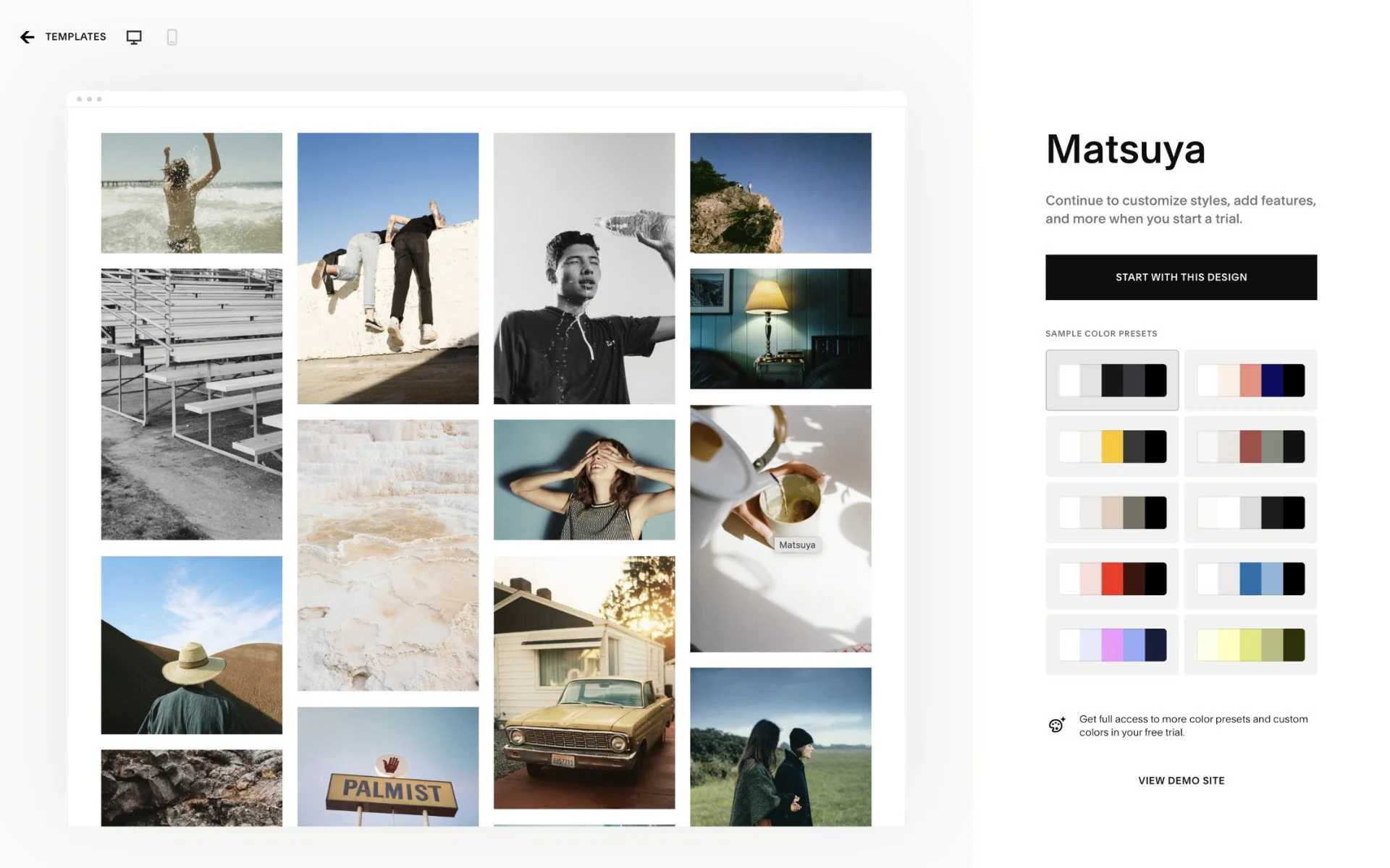  Squarespace 