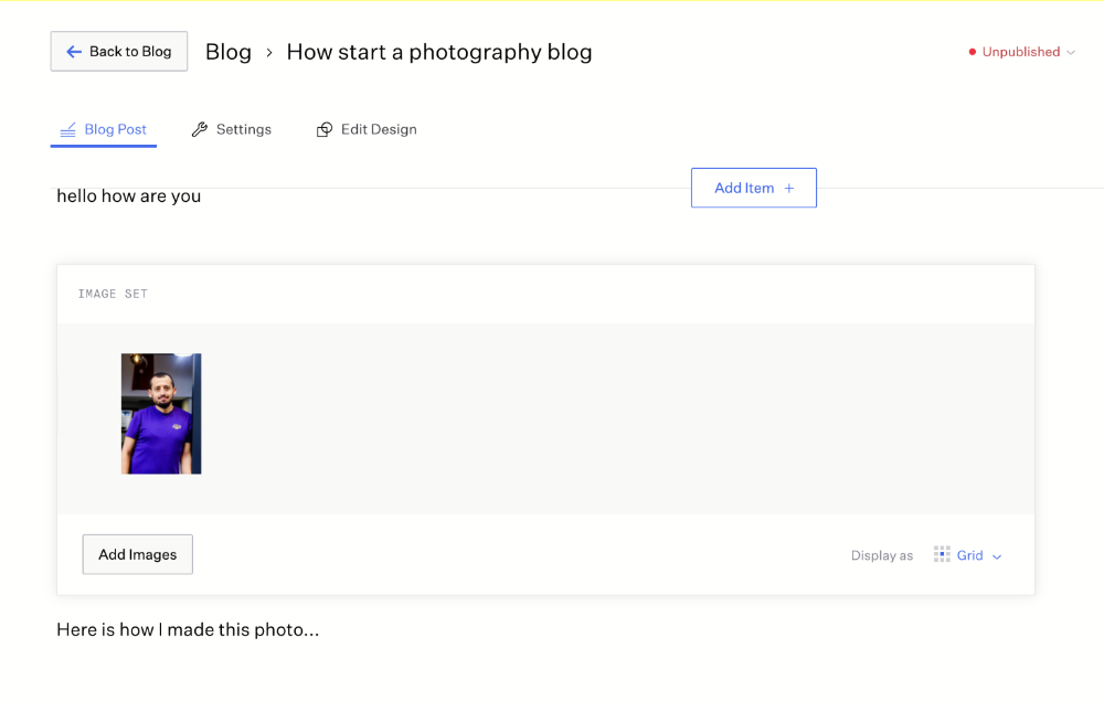  FORMAT makes photo blogging very easy, even for beginners. 