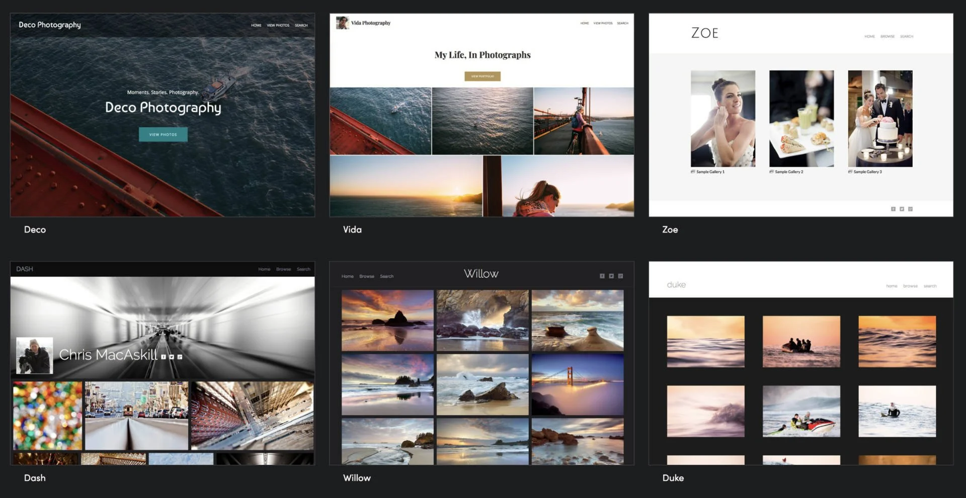  SmugMug templates 
