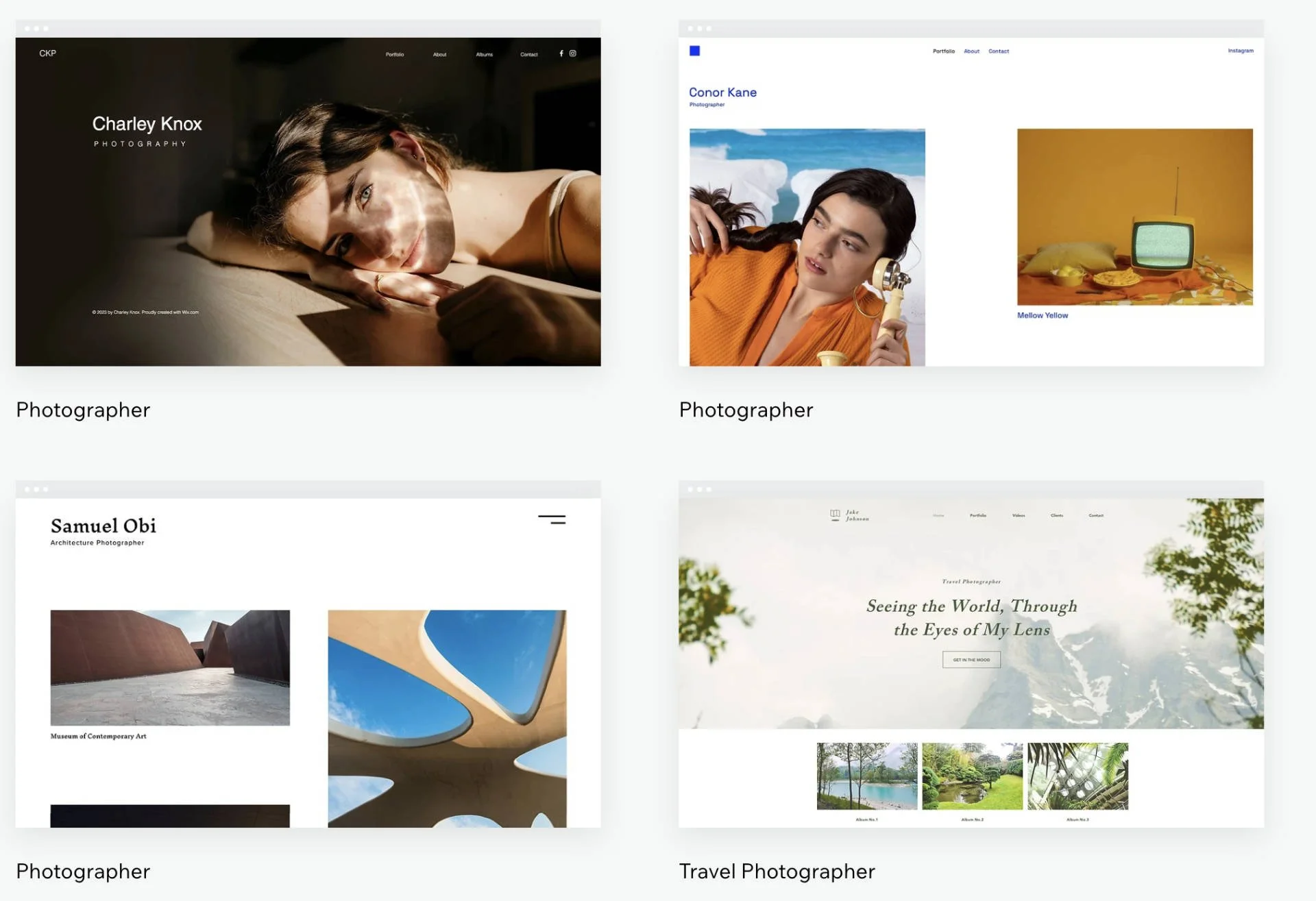  Wix templates 