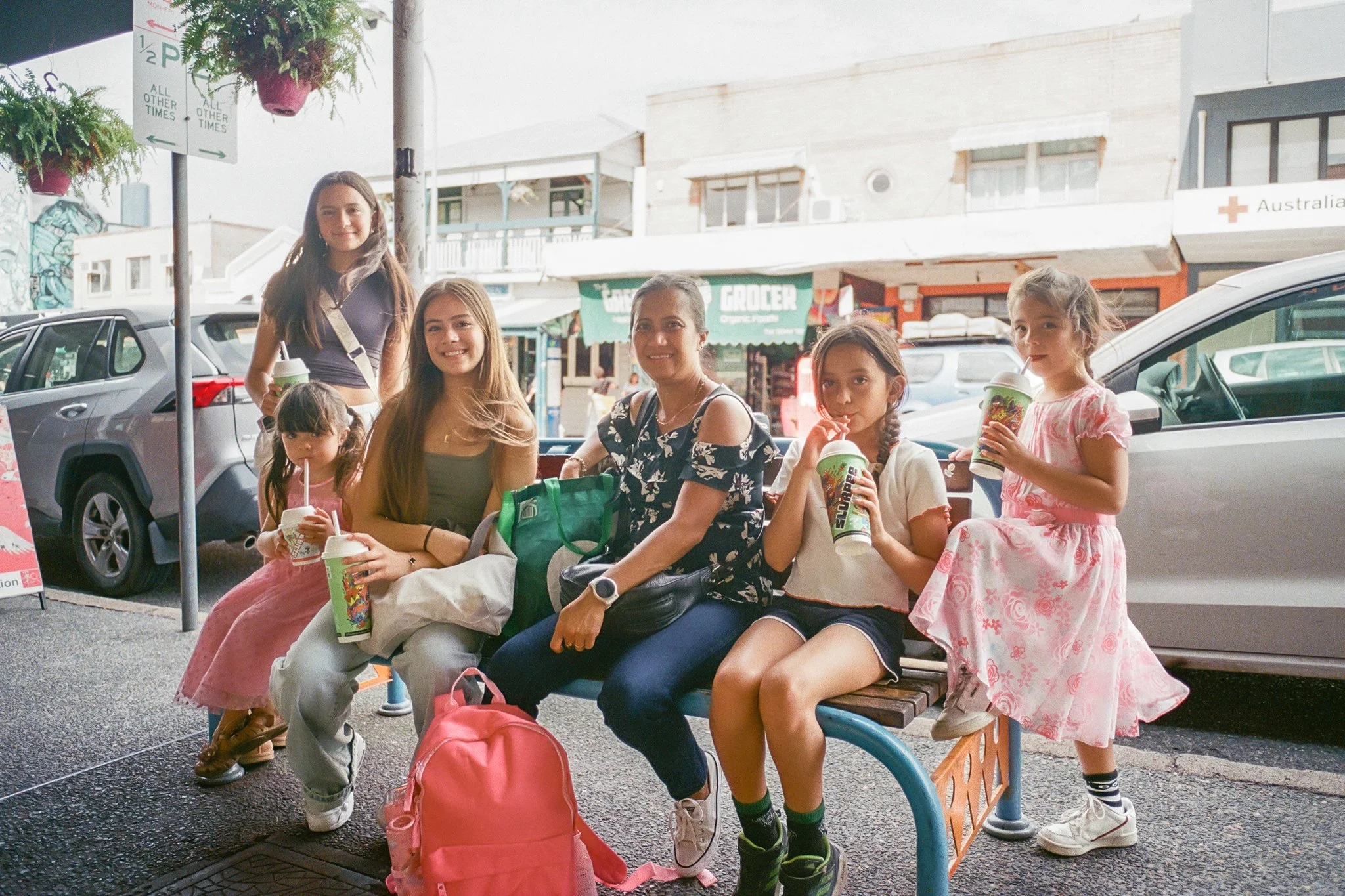 Mother with her five daughters.
