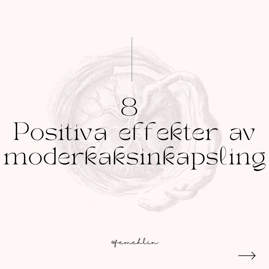 Moderkaksinkapsling &auml;r ett alternativt och holistiskt val som grundar sig i att st&ouml;tta kroppen efter f&ouml;dseln, fysiskt och k&auml;nslom&auml;ssigt. 
Moderkaksinkapsling bygger p&aring; gamla traditioner och ritualer fr&aring;n andra kul