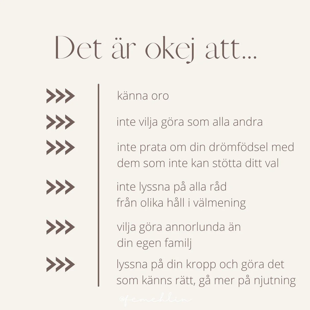 Som gravid kommer en hel del r&aring;d, &auml;ven en del o&ouml;nskade. Men det &auml;r okej att s&aring;lla och bara ta in det du vill fylla din energi med. Det &auml;r okej att skydda ditt space!
Det &auml;r okej att s&auml;tta dig och dina egna be