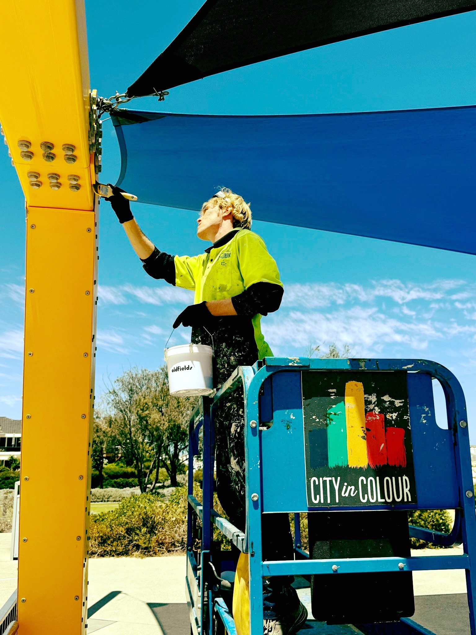 Bringing projects to life through imagination &amp; colour all over WA 🤩

#cityincolour #paint #painting #paintingcontractor #localsworkingwithlocalsforlocals