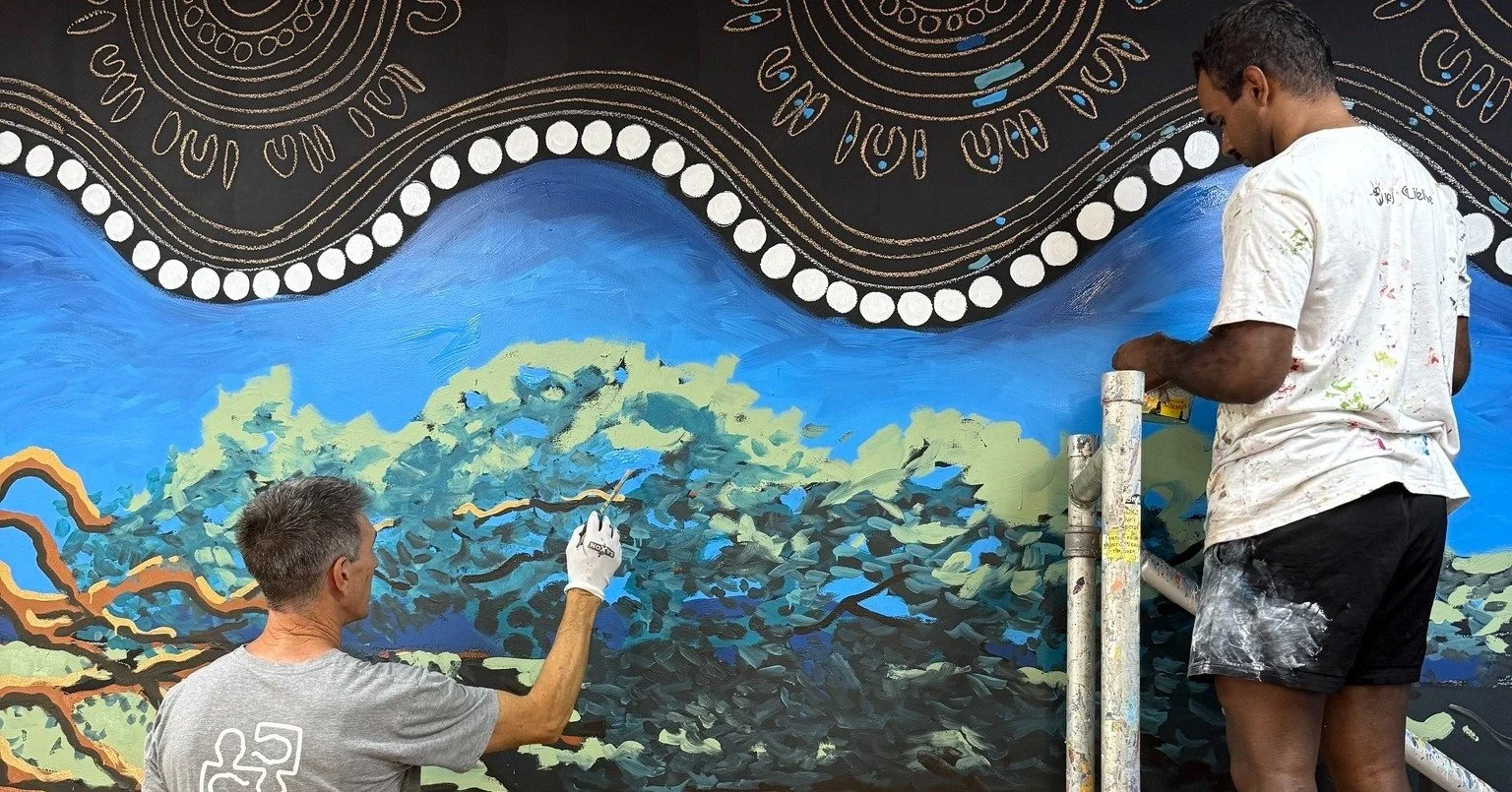 Well done to the talented @headspacegeraldton &amp; Geraldton PCYC teams on this amazing collaborative mural for the PCYC games room! 

So happy to be able to donate the paints and help make this vision possible ❤️

#cityincolour #paint #painting #pa