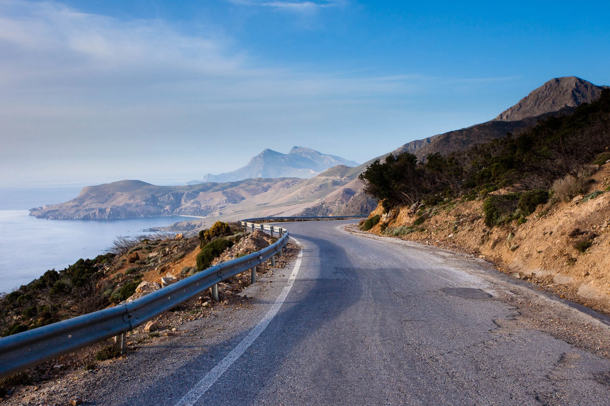 West Crete coastal road