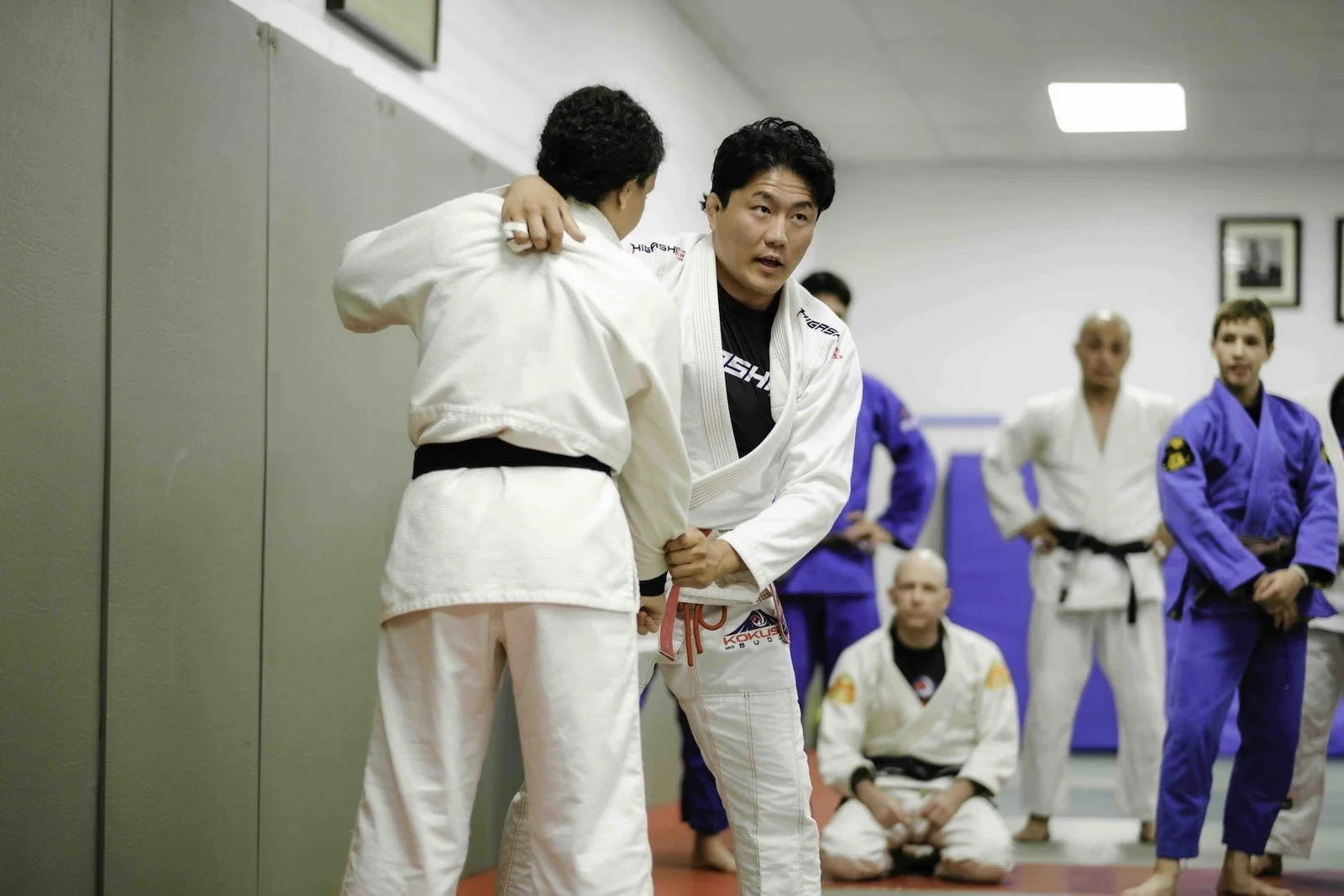 Shintaro Higashi teaching judo at Kokushi budo institute in NYC on the upper west side