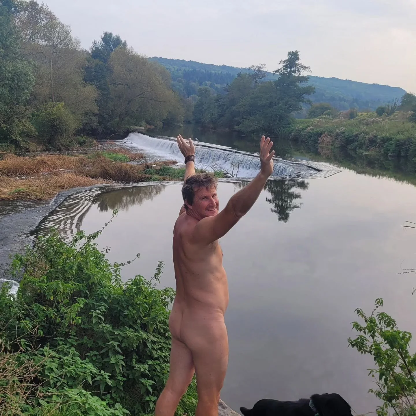 Had a great swim today and inspired a group of ladies to join me with a skinny dip at Warleigh Wier. #naturism #naturist #nudism #wildswimming #skinnydip #warleighweir