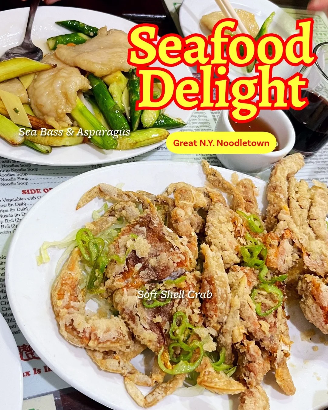 Our meats and noodles get the shine, but don&rsquo;t sleep on the seafood! Our favorite seafood dishes are gems worth diving into 🦀🐟🍤
#greatnynoodletown