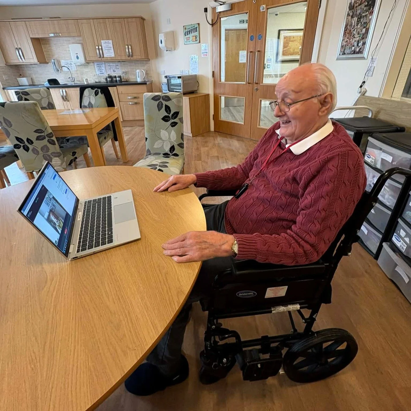 Some friendships become part of your week before you even realise how much they mean.

For Albert, 89, who lives at Nelson Manor Care Home in Nelson, Fridays now bring something really special - his weekly video call with Elaine, one of our wonderful