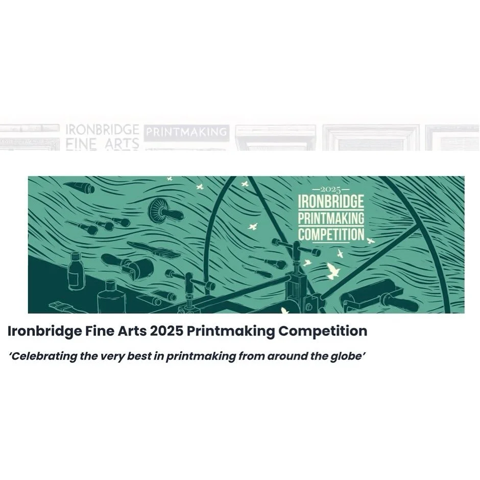 Very pleased to announce that Tan Gwyllt, printed at Stiwdio Maelor, has been selected for the annual Ironbridge Fine Art Printmaking Competition. 

@ironbridgeprintmakers @veronica.calarco