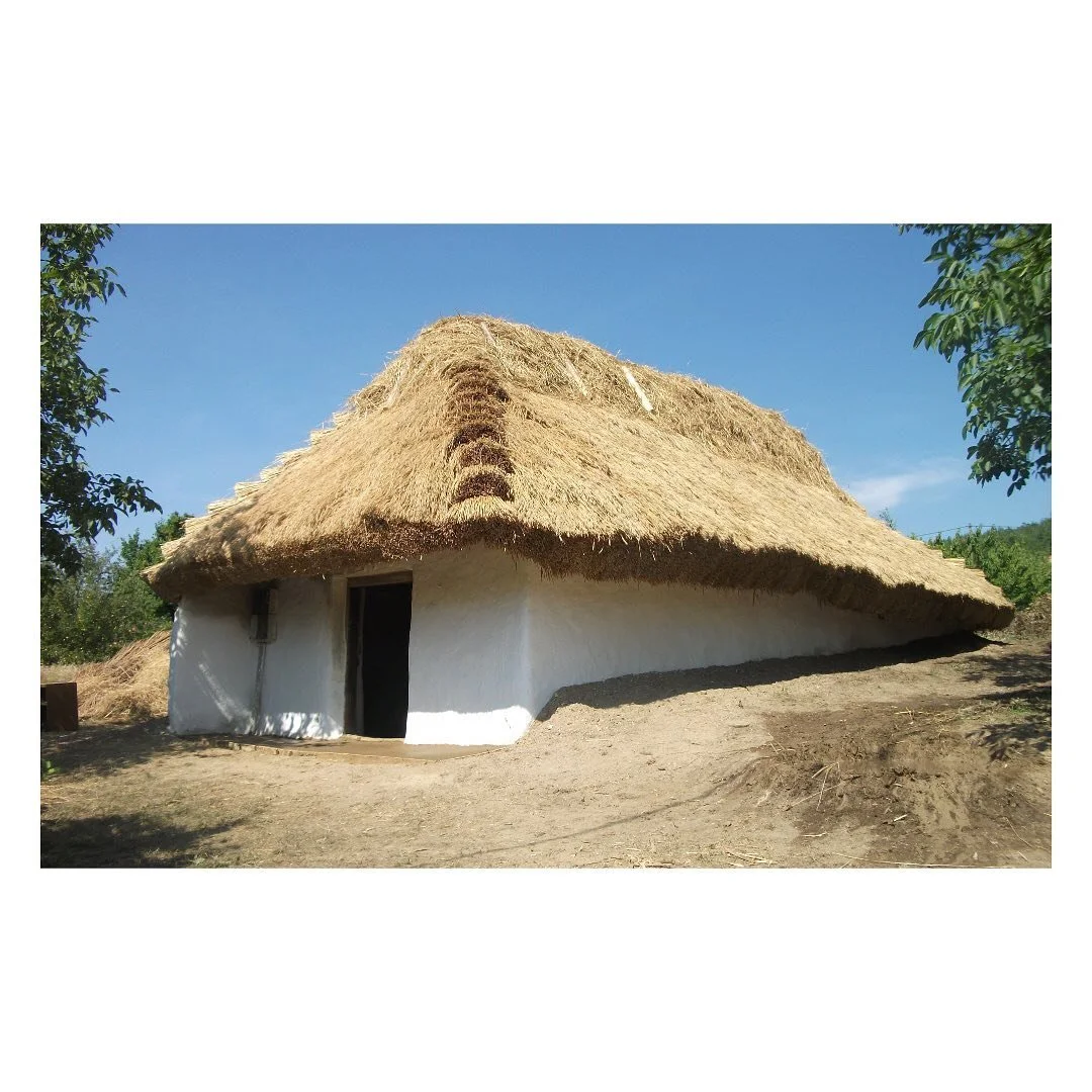 Vernacular architecture is sustainable, natural, healthy and simple. 

One of our beautiful construction projects in F&eacute;lp&eacute;c where the hip-roof was given new thatch cover. The building material of the cellar-press house is natural stone,