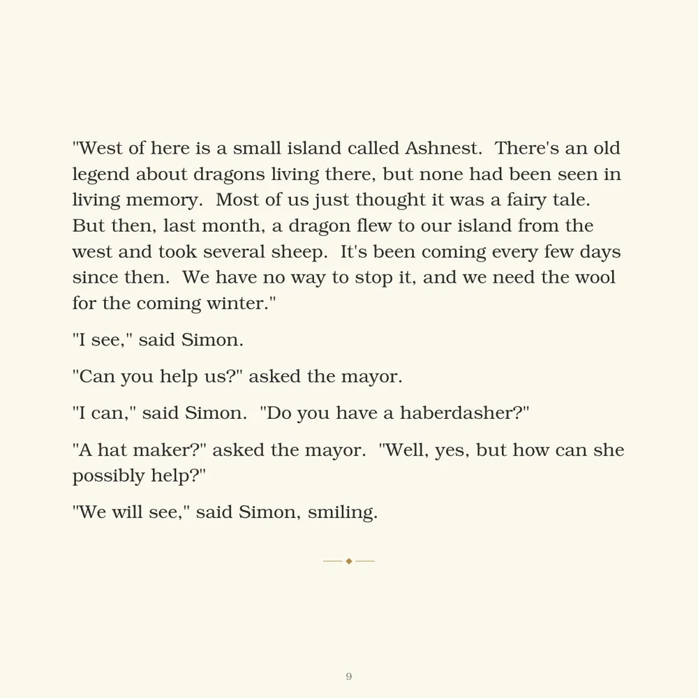 Page 9 of Simon C. Bookish and the Dragon