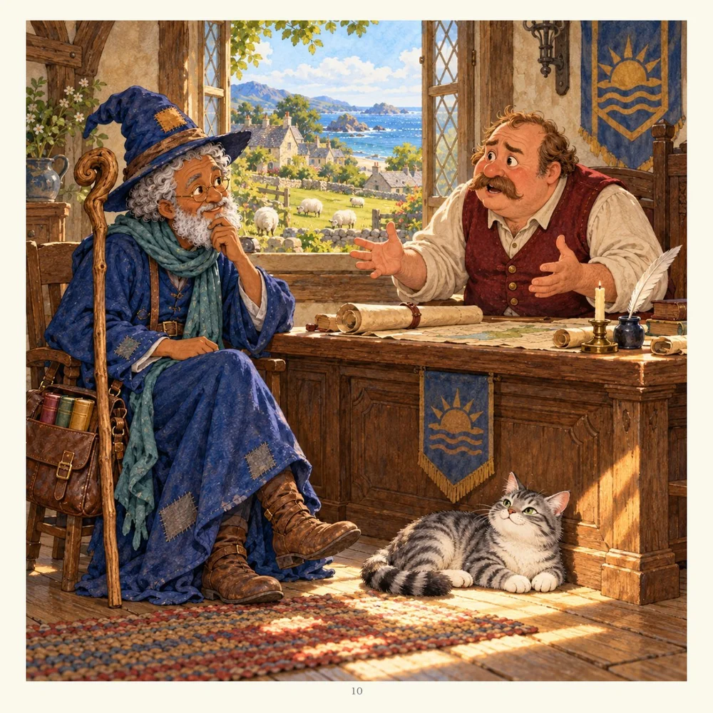 Page 10 of Simon C. Bookish and the Dragon