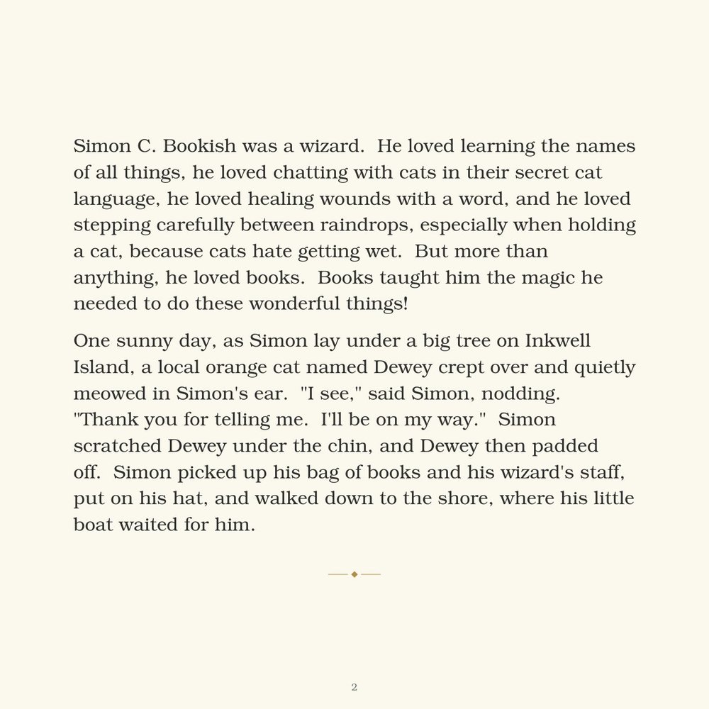 Page 2 of Simon C. Bookish and the Dragon