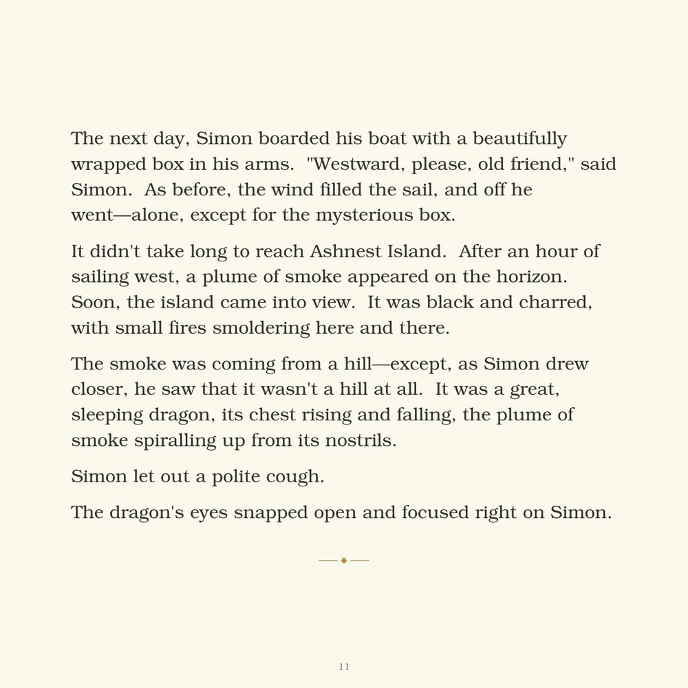 Page 11 of Simon C. Bookish and the Dragon