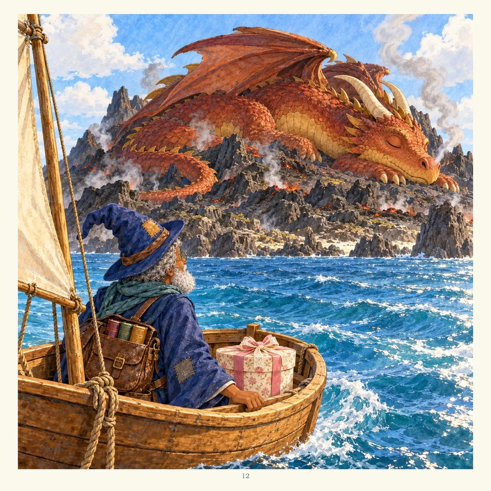 Page 12 of Simon C. Bookish and the Dragon