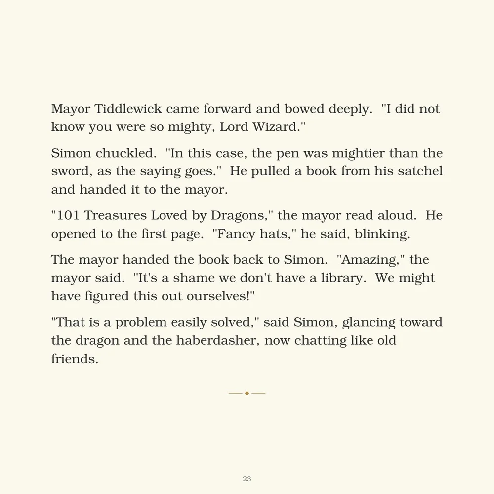 Page 23 of Simon C. Bookish and the Dragon