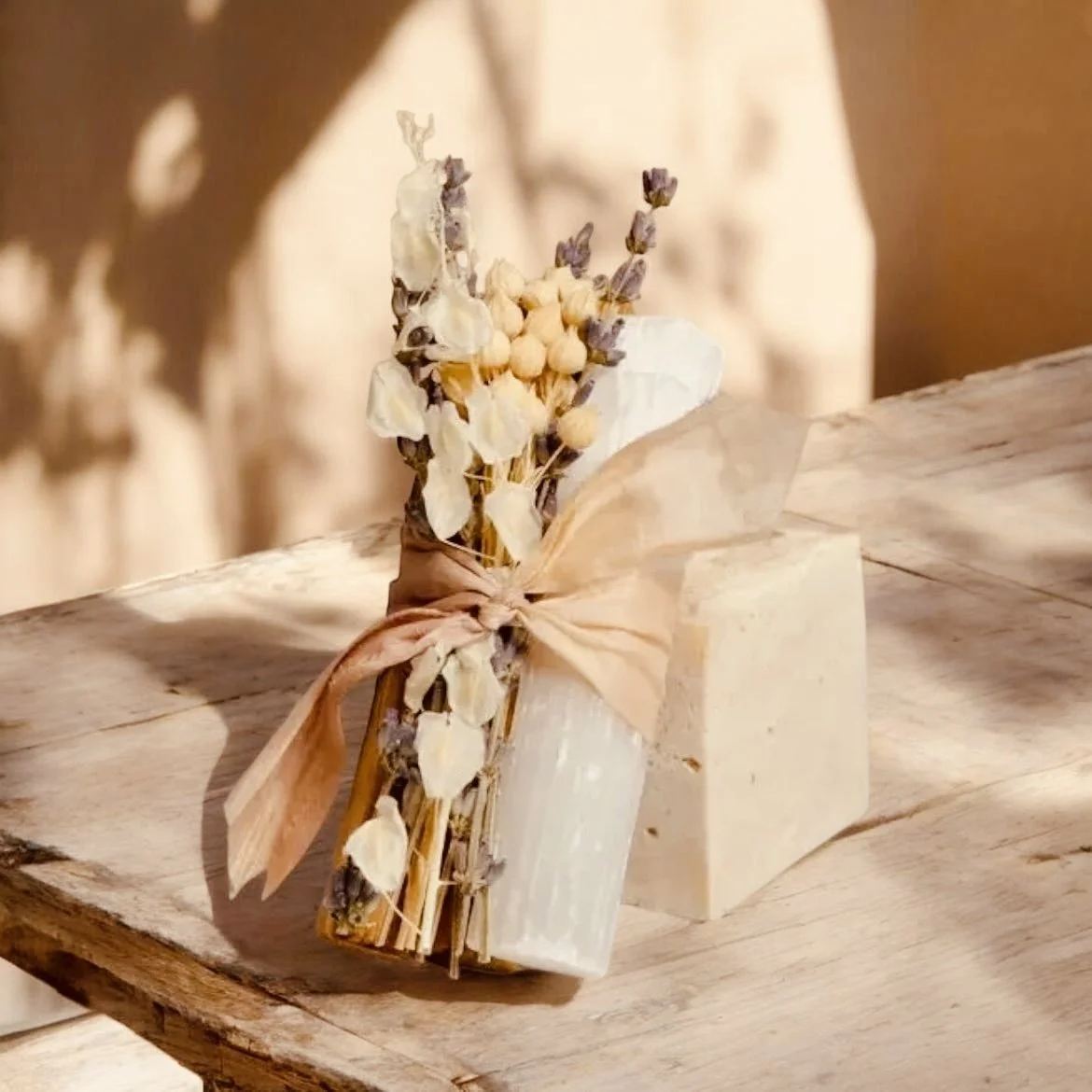 Peruvian Palo Santo + Selenite Crystal Bundle