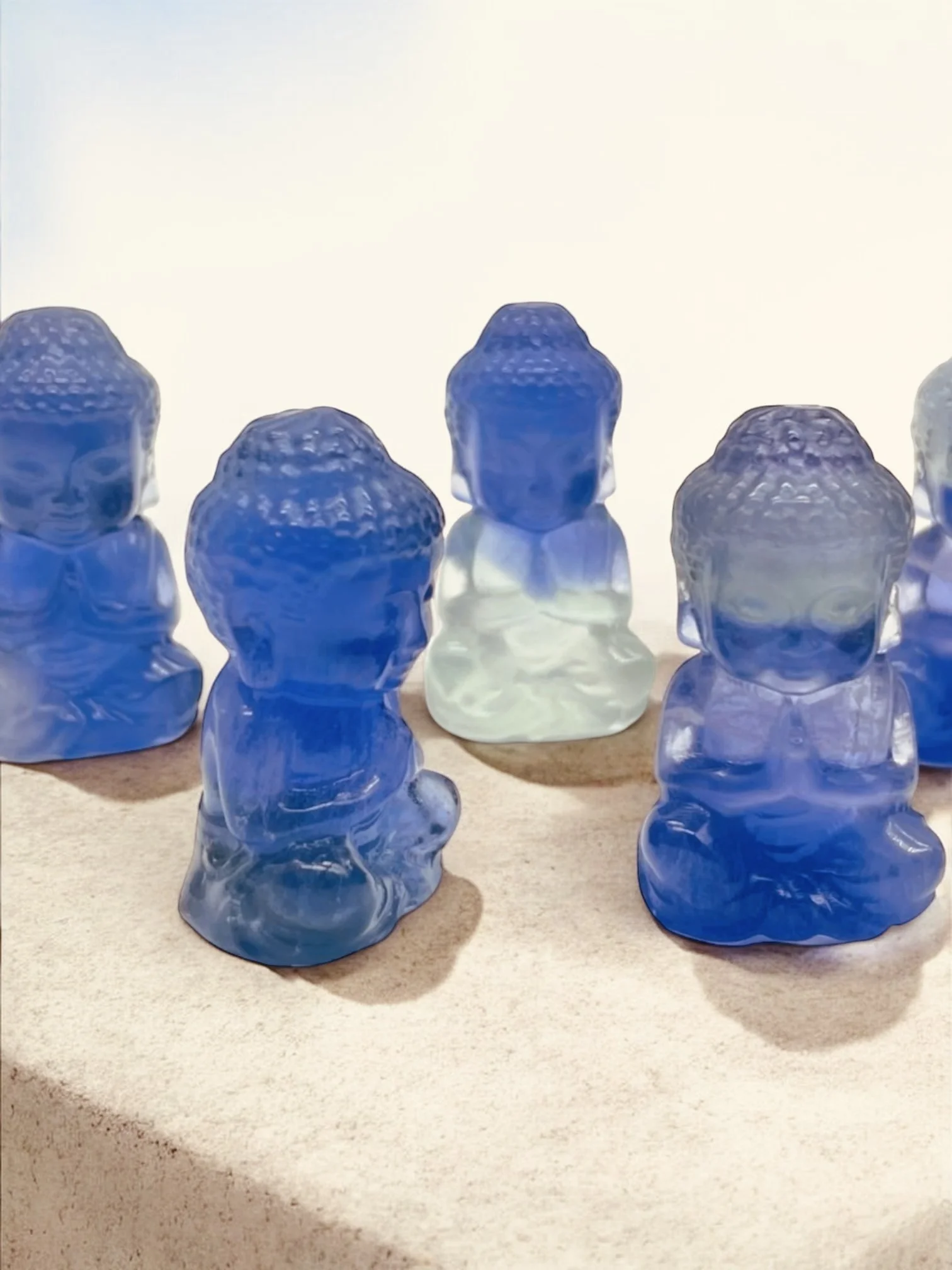 Baby Buddha Fluorite Carving