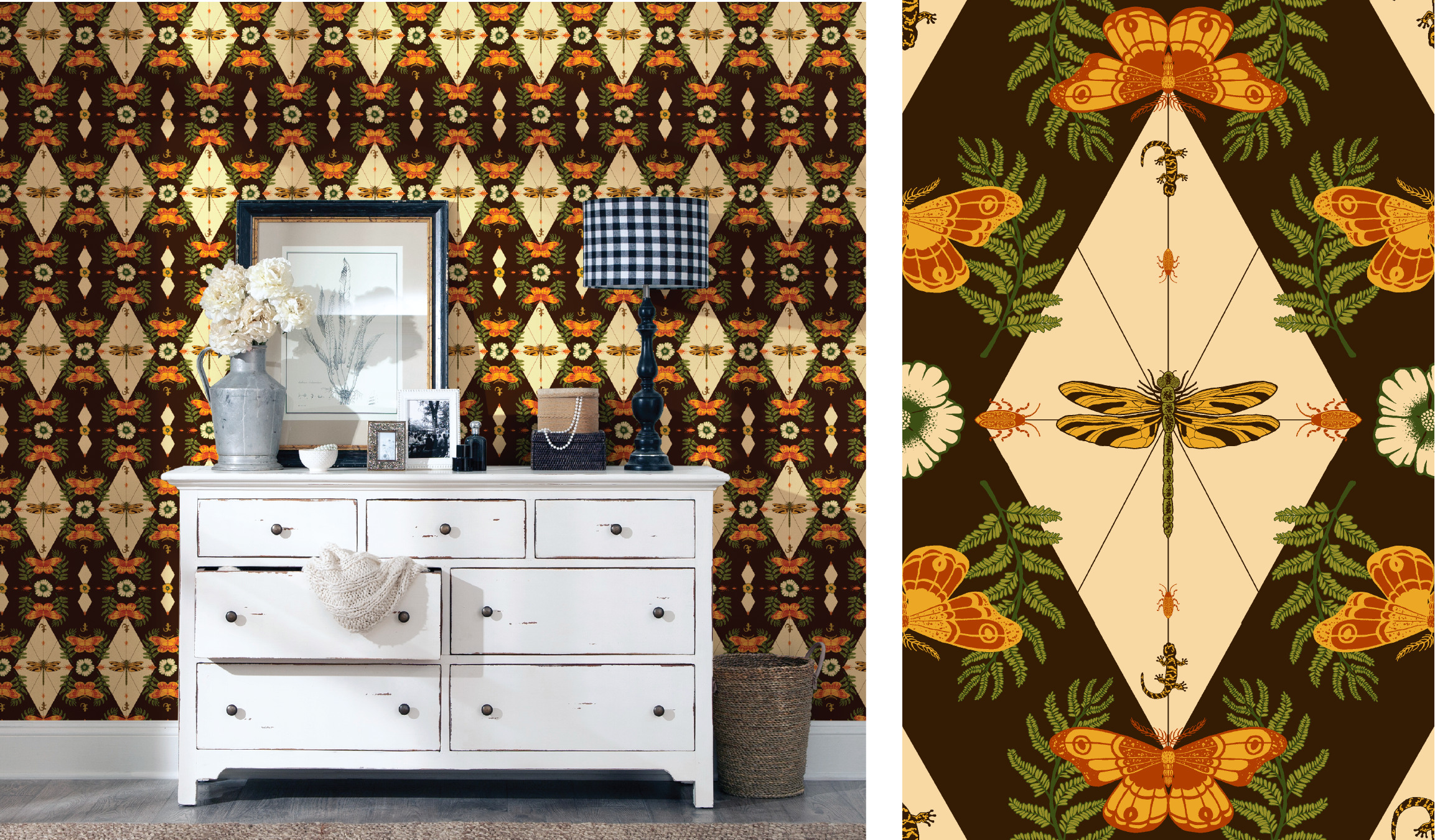 1st pattern mockup & single repeat