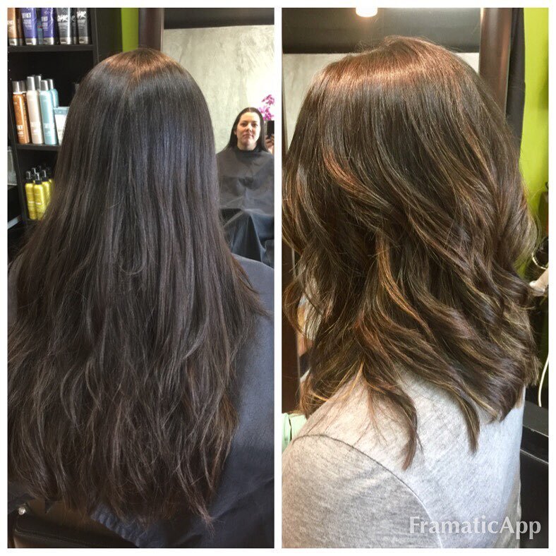 A brunette beauty who was ready for a little summer in her hair!! ❤️🙌💇🏼&zwj;♀️💇🏼&zwj;♀️#redkenhaircolor #summerhair