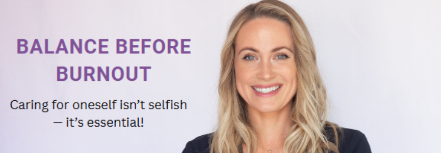 BALANCE BEFORE BURNOUT Presentation