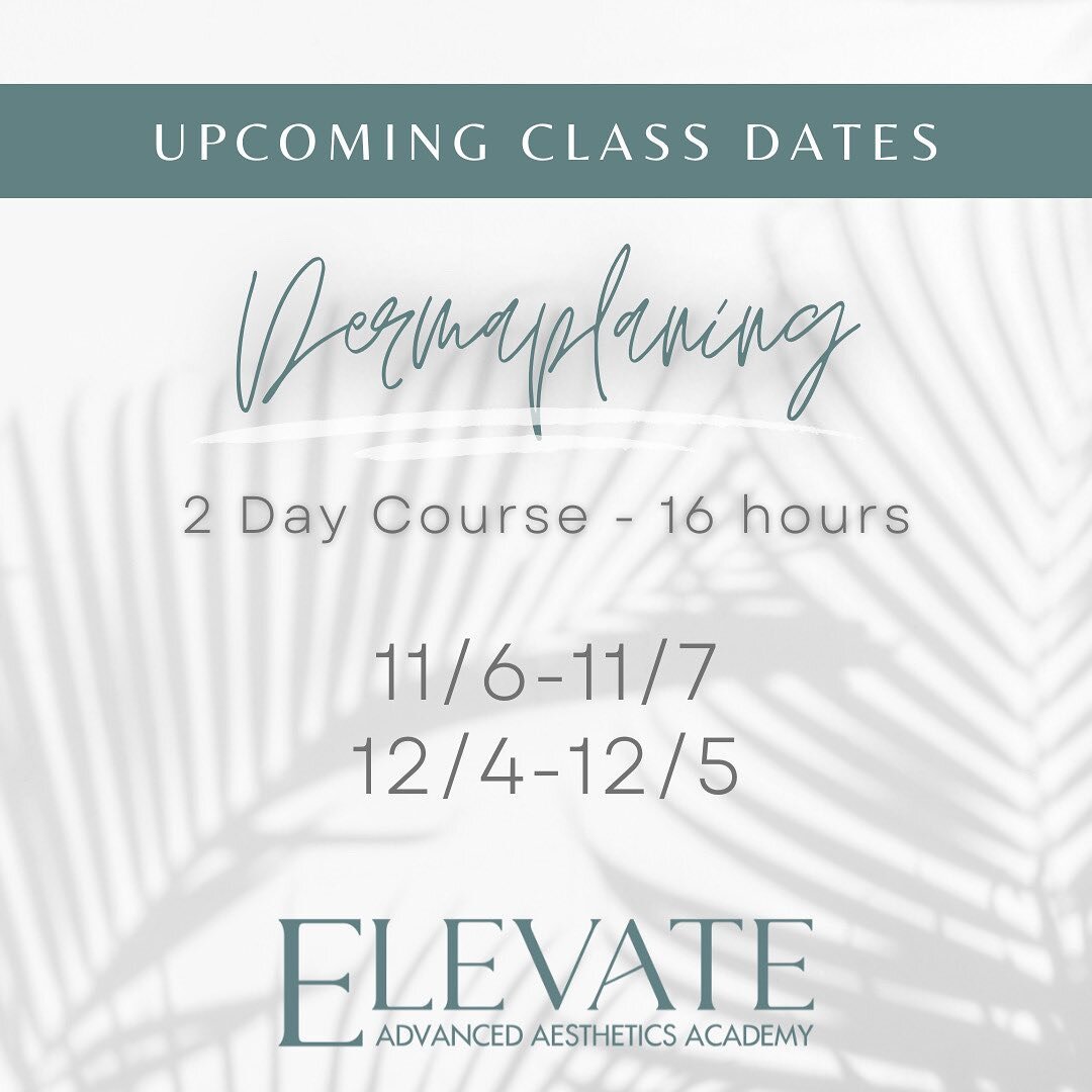 Now is the time to Elevate your craft! Swipe for the remaining class dates of 2022!

If interested in learning more please send us an email info@ElevateAcademyMA.com 

We look forward to seeing you in class! 2023 dates will be announced next month!
⠀