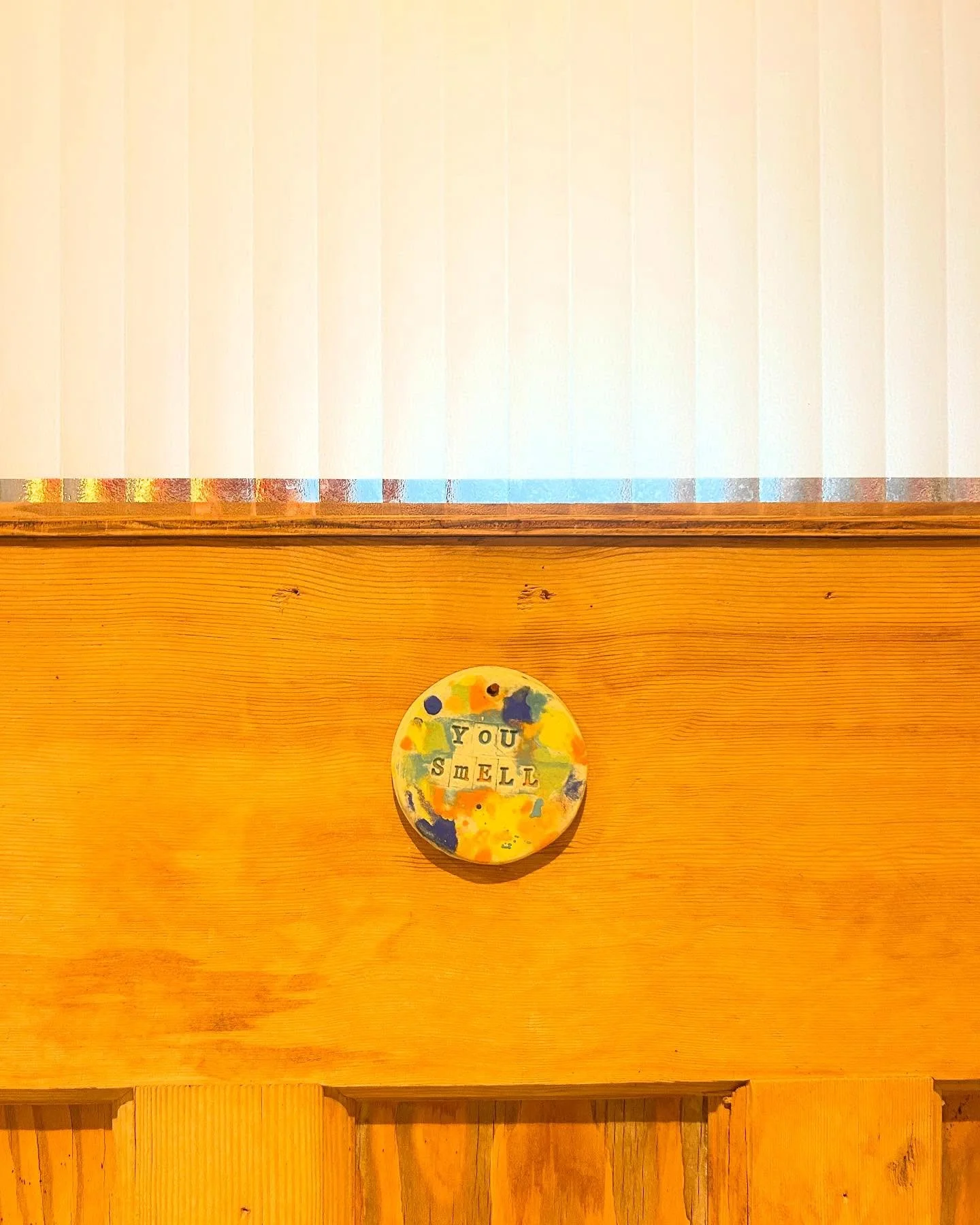 Toilet door #gemmabrothers#handmade#pottery#handmadeisbest#bristolmaker#interiordesign#interiorideas#homestyling#interiorinso#eclectricinteriors#bristolinteriordesigner#ilovetomake#gemma_brothers#allthehastags#letthefunbegin#joyofcolor#styling#maker#