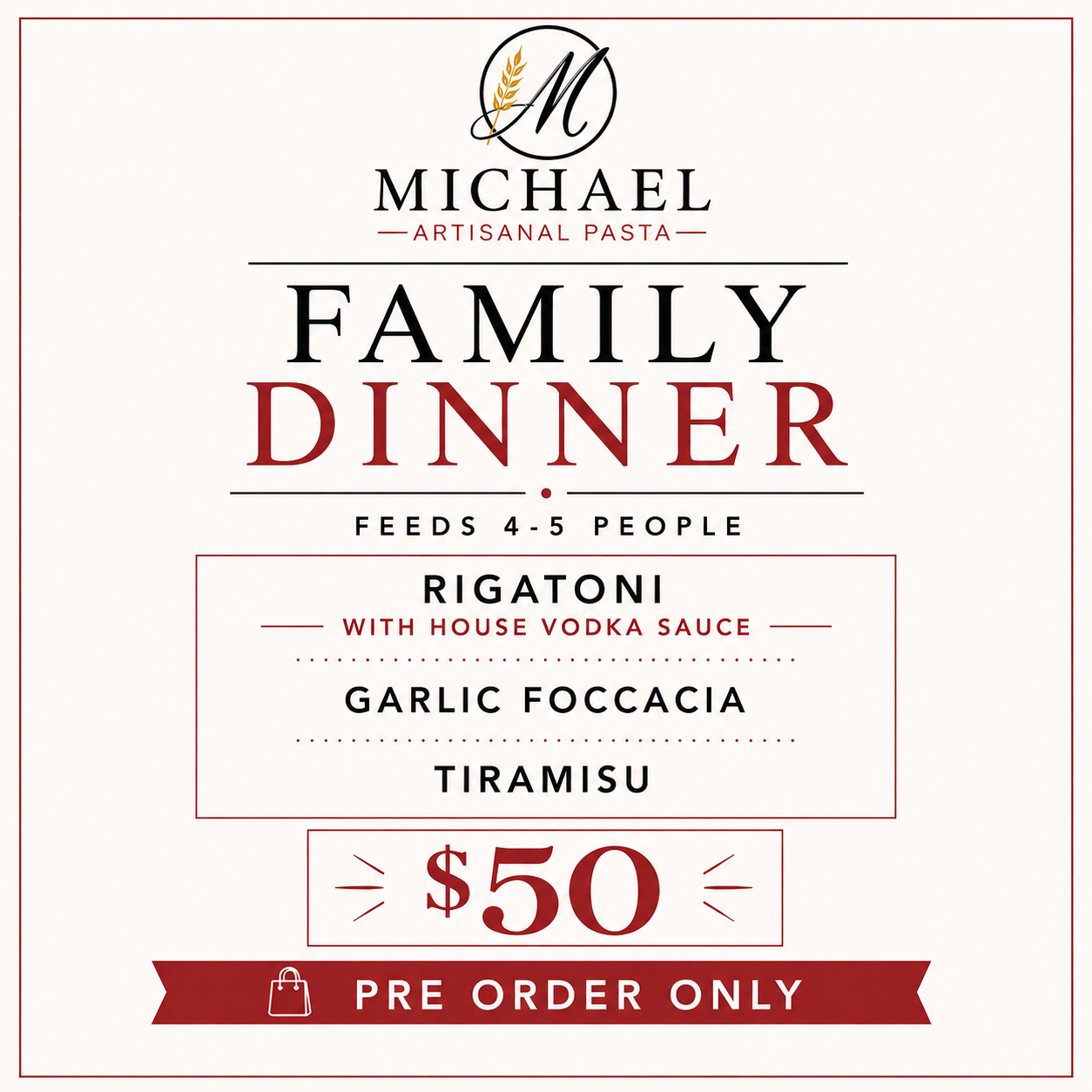 Family Dinner Package
