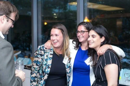 SJP Co-Founder & Director of Programs Sarah Comeau, SJP Co-Founder & Executive Director Claire Blumenson, SJP Supervising Attorney Rachel Russo