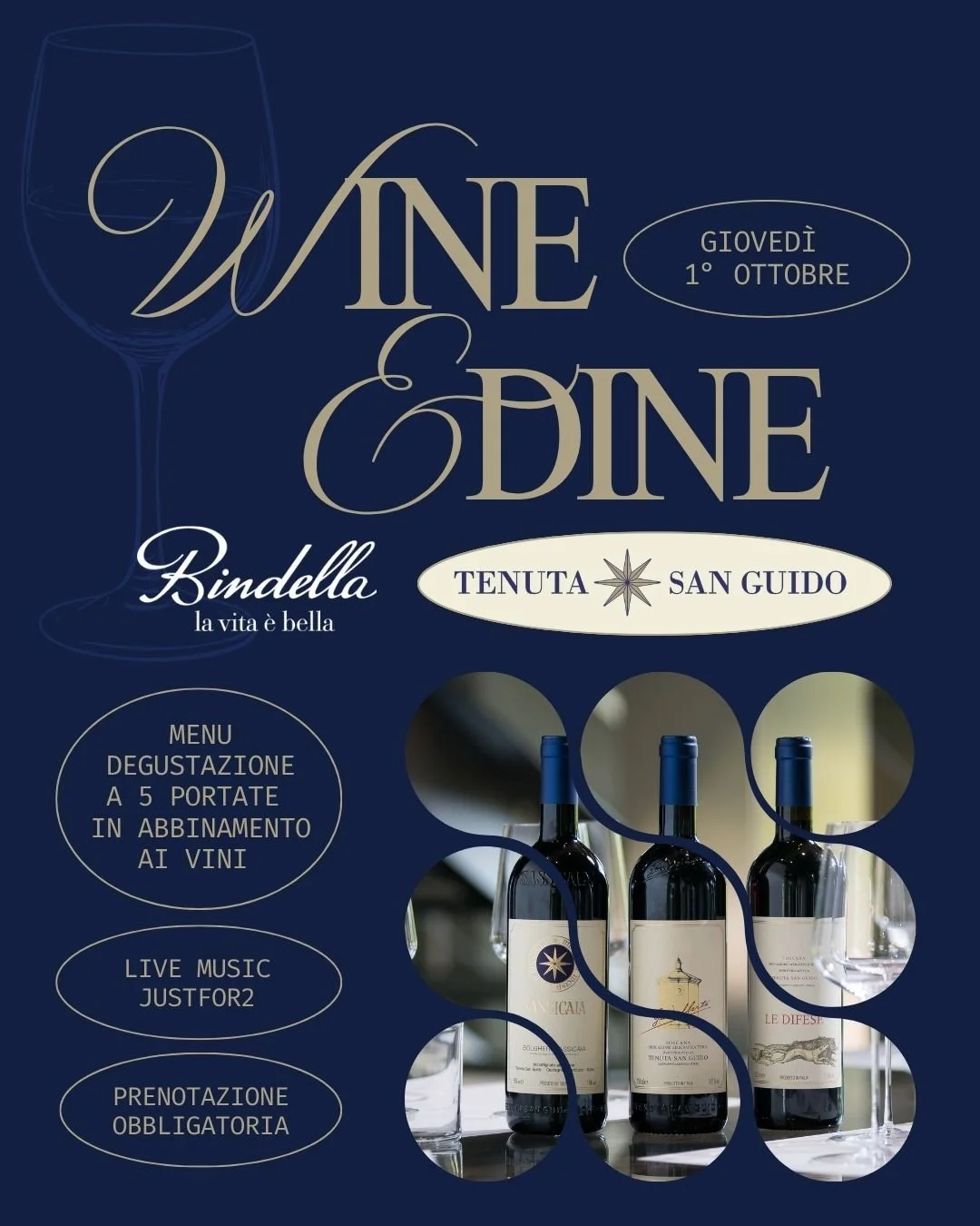 wine &amp; dine - tenuta san guido