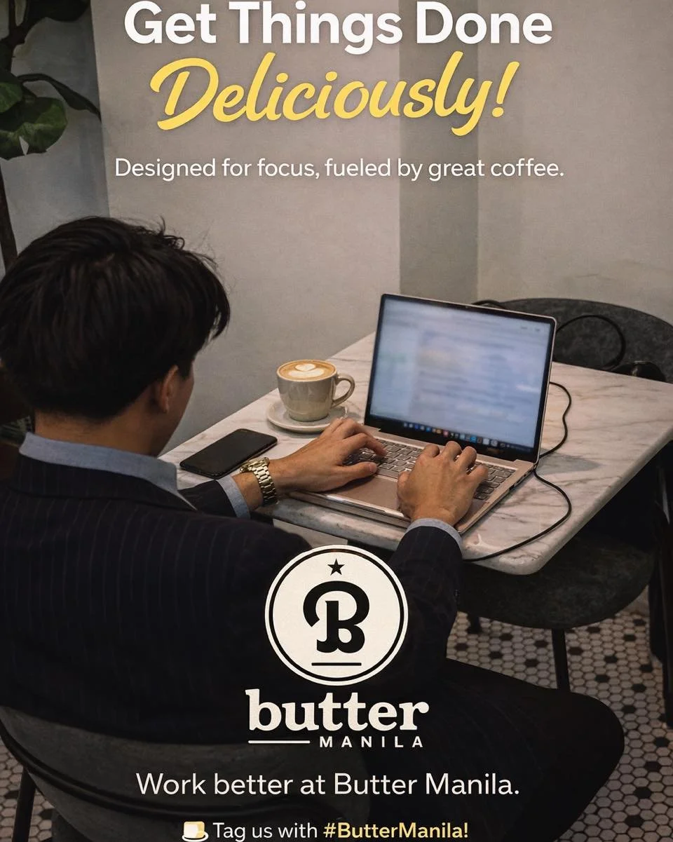 Work mode: ON. ☕💻

Turn your everyday grind into something delicious. Whether it&rsquo;s acads, meetings, or your next big idea. Butter Manila is your go-to space for focus, comfort, and premium coffee.

📍 Make Butter Manila your workspace today.


