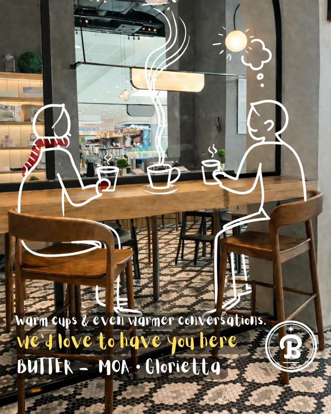 Where every cup feels like a pause from the rush.

sit back, sip slow, and stay awhile.

Visit  us at Butter 🧈☕️

📍SM Mall of Asia, Level 3 Entertainment Mall 
📍Glorietta 4, Level 3

#ButterManila #SMMallOfAsia #Glorietta #CafeFinds #CoffeeLover #
