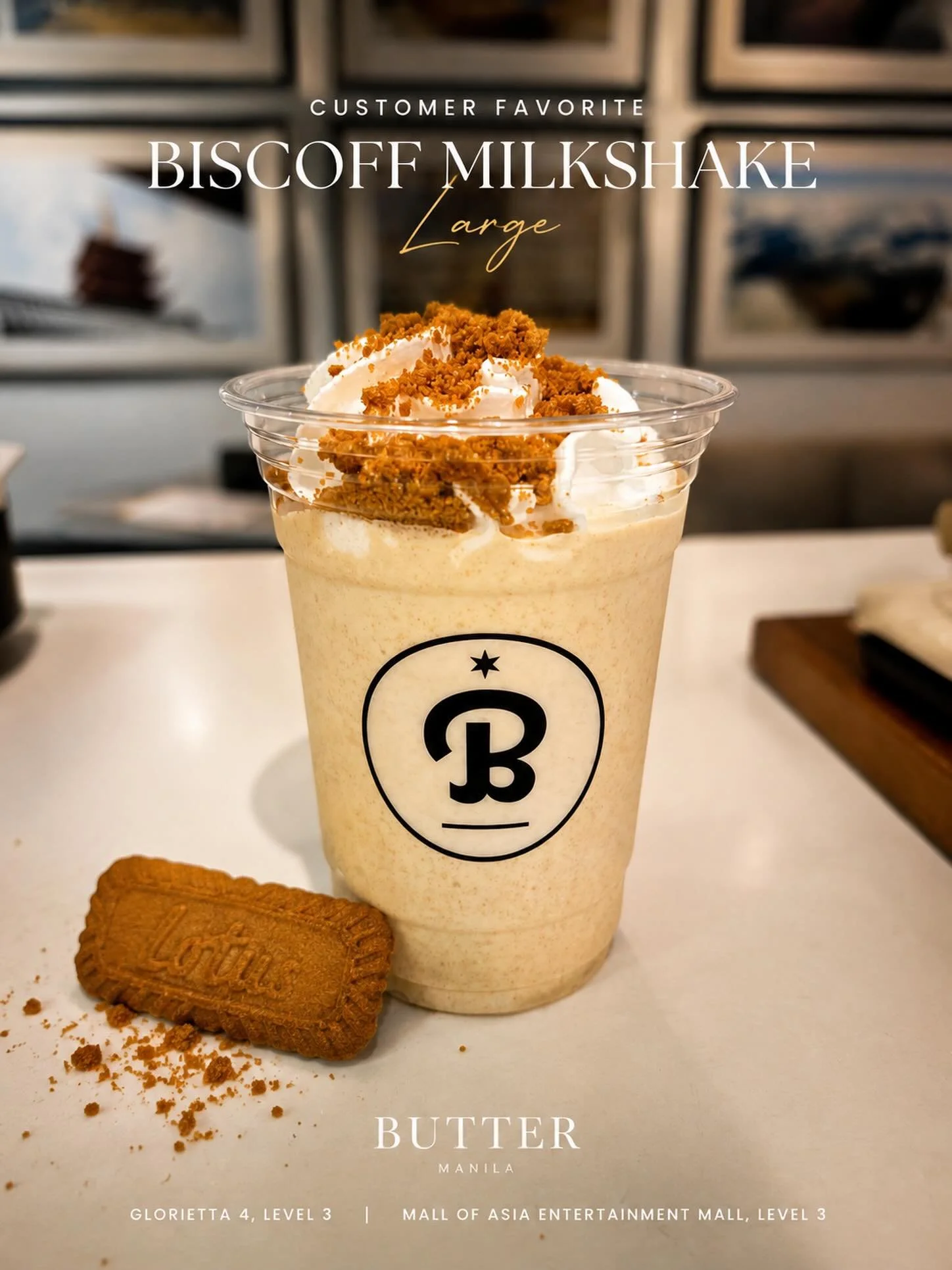 Be honest.

If you had to choose ONE drink from our menu for the rest of the year&hellip; would this be it? 👀🤎

Large Biscoff Milkshake ✨

Drop a 🧡 if you&rsquo;ve already tried it.

📍 Glorietta 4, Level 3
📍 Mall of Asia Entertainment Mall, Leve