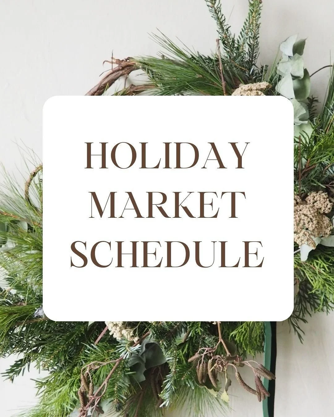 It&rsquo;s holiday market season! I have been busy creating a wonderful selection of handcrafted and sustainable holiday decor and gifts, made using dried florals grown on our farm and locally sourced fresh evergreens. These markets are always a good