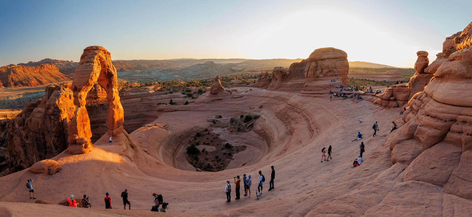 people at Delicate Arch
