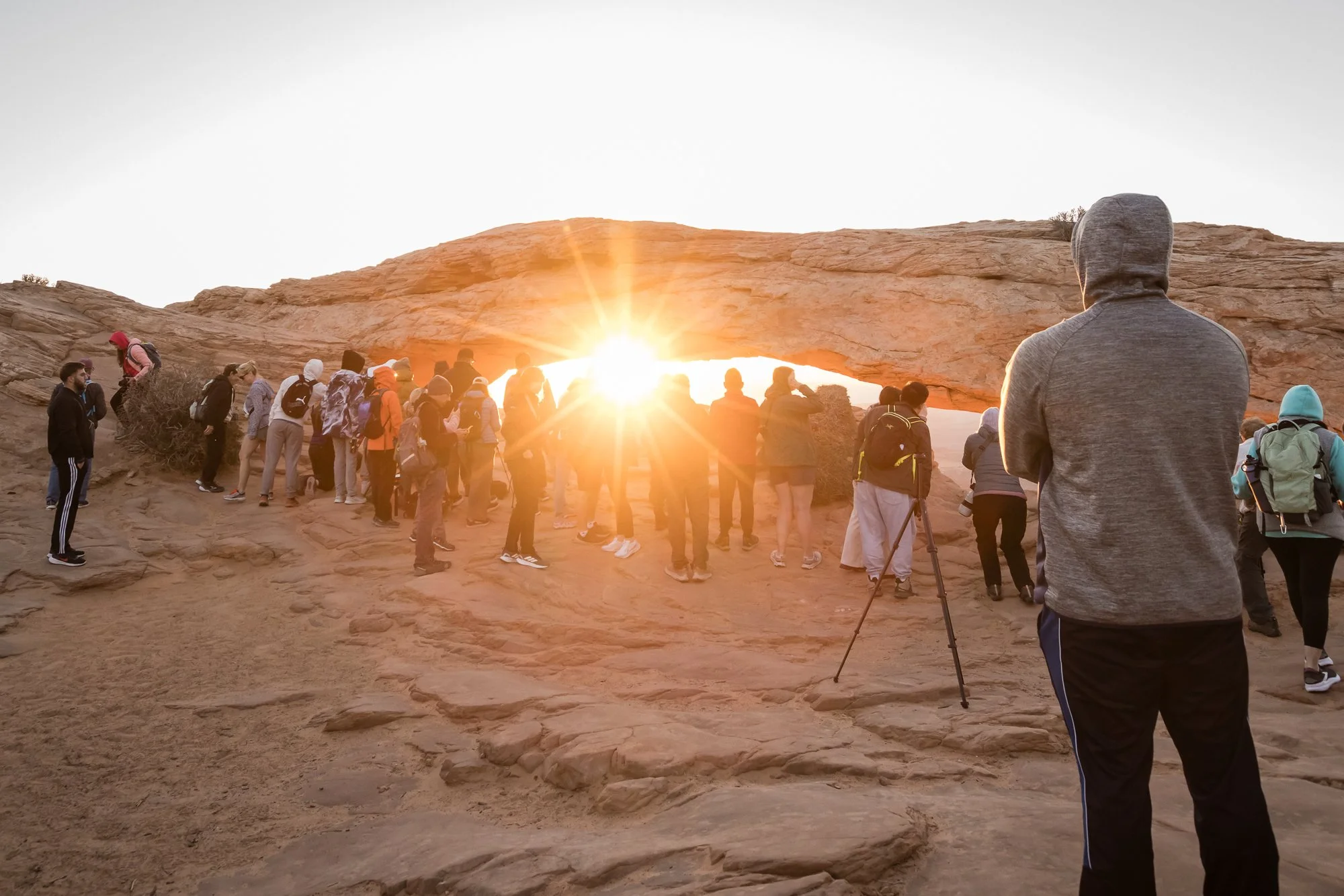 people love Mesa Arch at sunrise