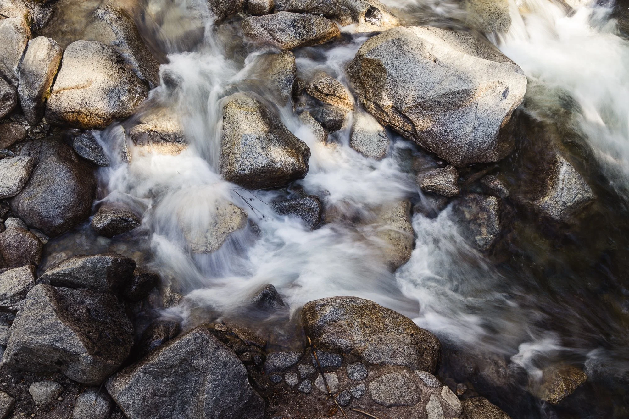 river running over rocks