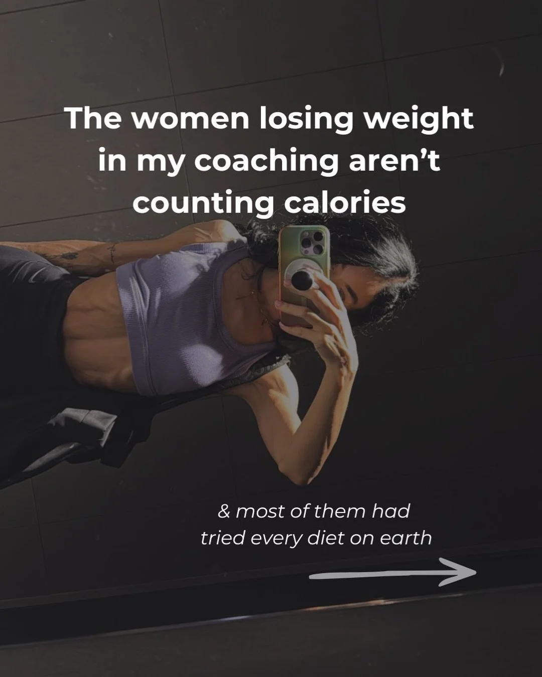 Most women are fighting their own body.
Years of dieting teaches women to ignore the signals they were born with.

Hunger becomes something to suppress, ignore &amp; avoid.  Fullness becomes something to override.
 Food becomes something to control.
