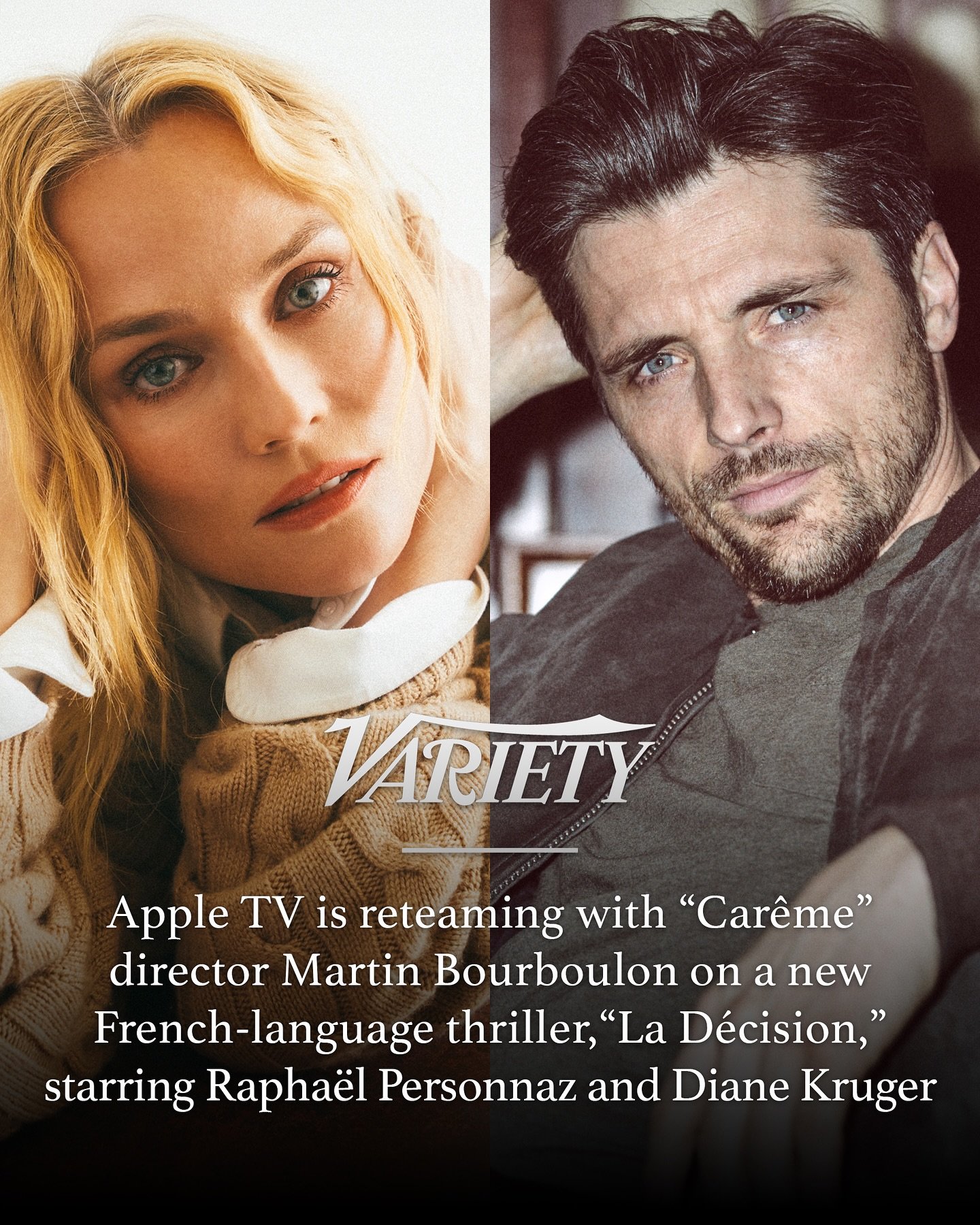 🎬 Back on set with Apple TV for 𝗟𝗔 𝗗𝗘́𝗖𝗜𝗦𝗜𝗢𝗡, from @martin_bourboulon (𝗖𝗔𝗥𝗘̂𝗠𝗘), with @raphaelpersonnaz and @dianekruger as our French President and First Lady! 🇫🇷
Also starring @bouajila_sami @marinahandsofficial and @fanny_sidney