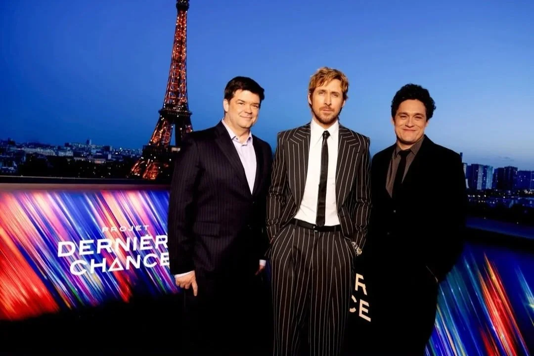 Christopher Miller & Phil Lord à à Paris pour PROJET DERNIÈRE CHANCE, avec Ryan Gosling
