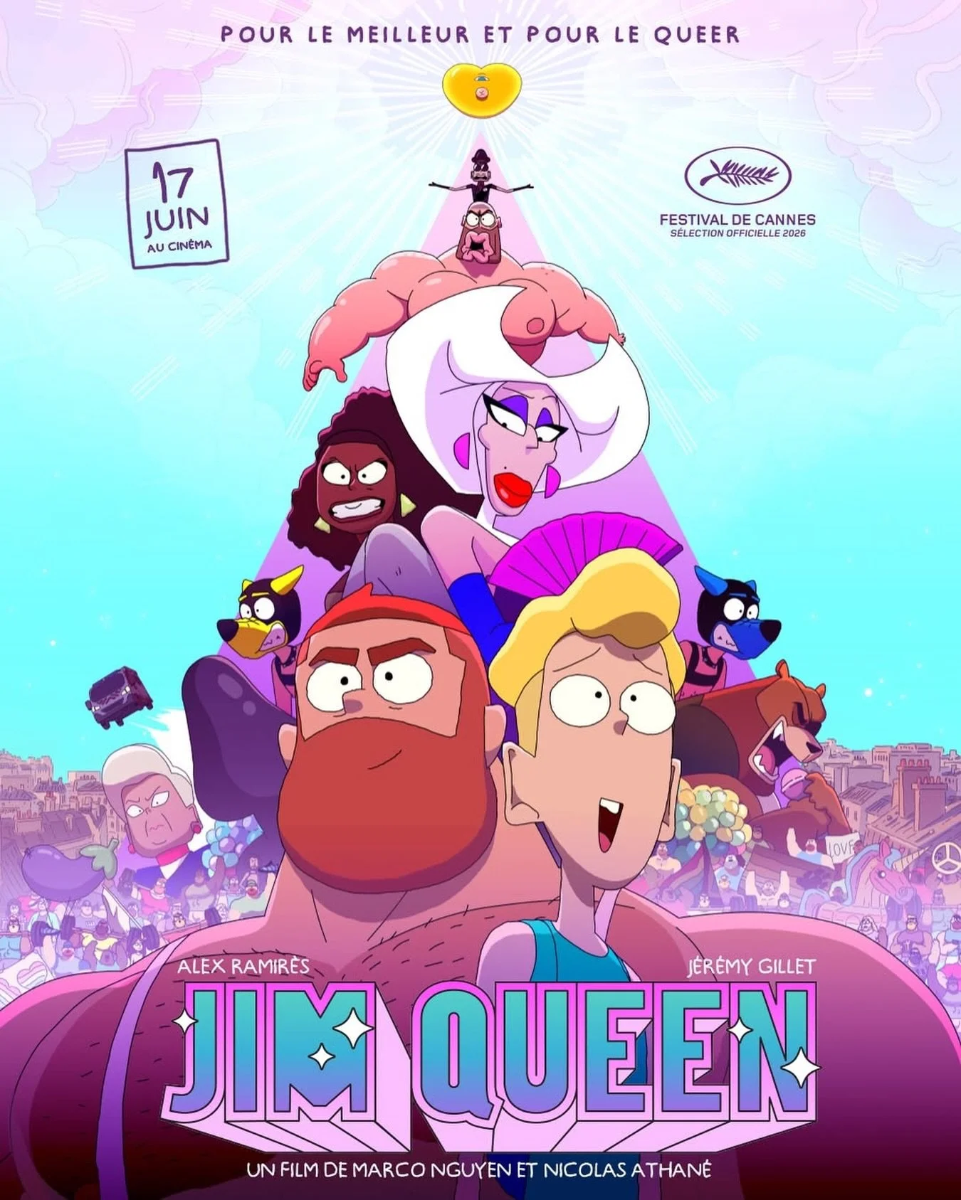 Rendez-vous &agrave; Cannes 🌈

#JimQueen le 17 juin au cin&eacute;ma ! 

@thejokersfilms @bobbypillsstudio @poui_ky @global_constellation