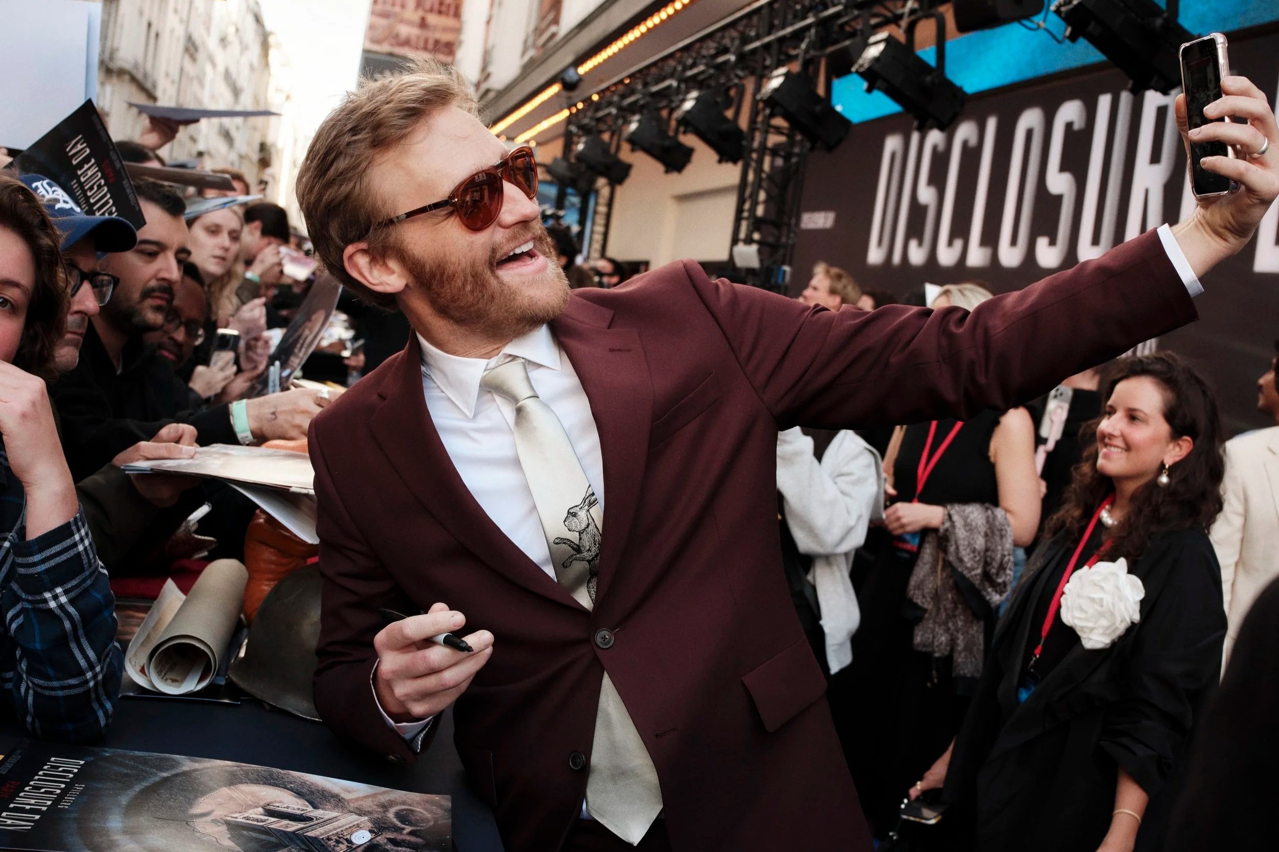 Wyatt Russell à l'avant-première de DISCLOSURE DAY de Steven Spielberg