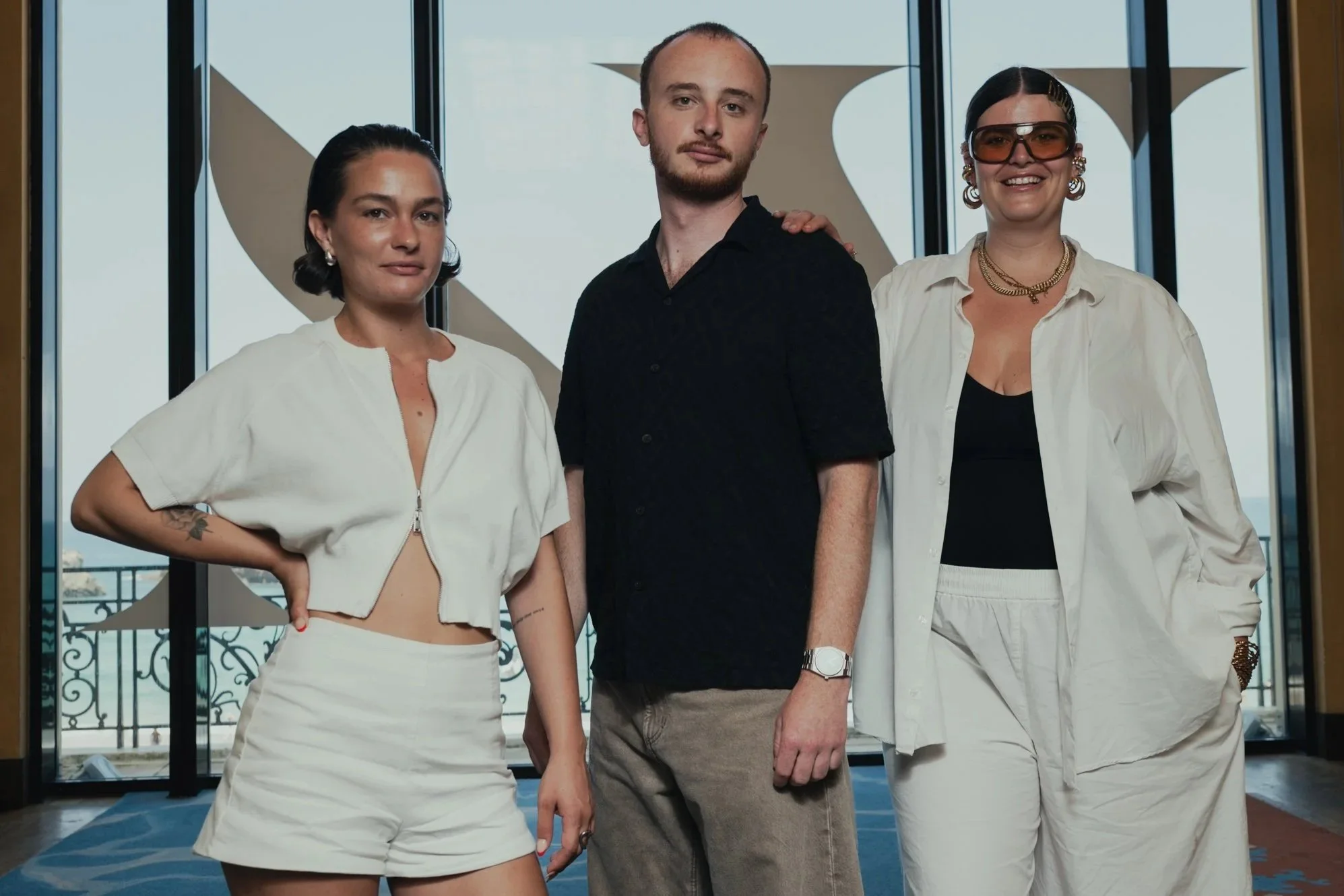 Marie Ferrer, Thibault Fauconnet et Orane Roncil au Biarritz Film Festival - Nouvelles Vagues pour le film BRANCARD