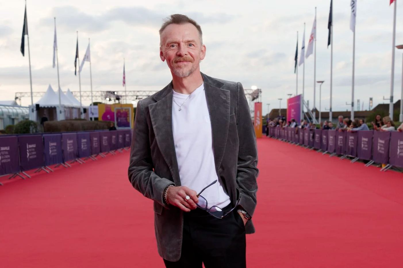 Simon Pegg au 52e Festival de Deauville pour le film ONLY WHAT WE CARRY