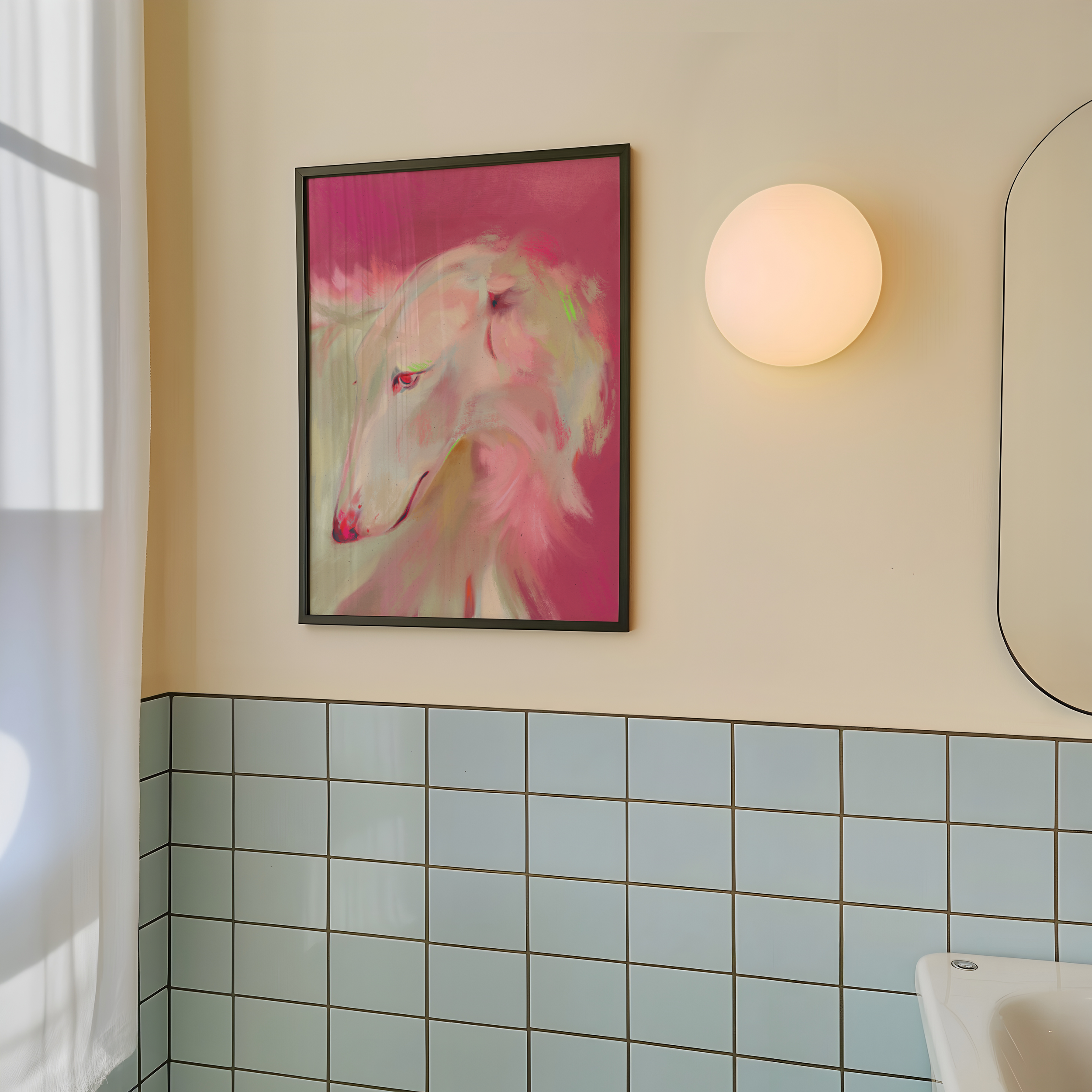 pink dog limited print