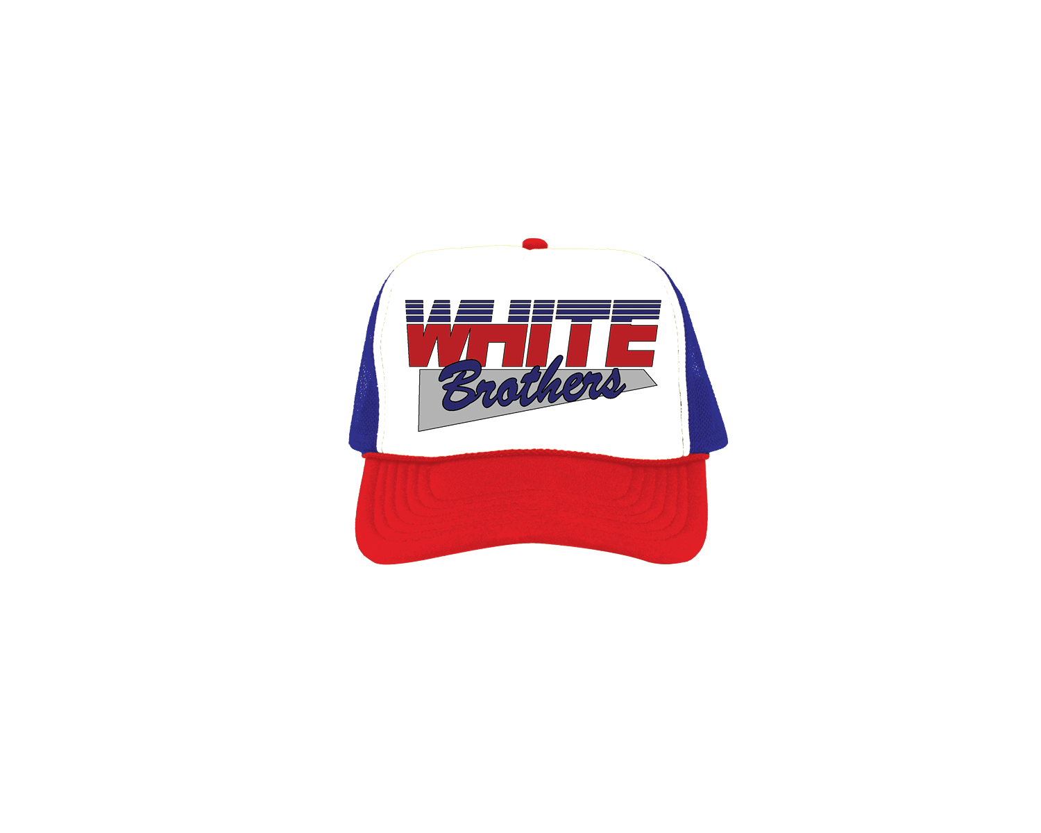 WHITE BROTHERS FOAM TRUCKER CAP- RWB