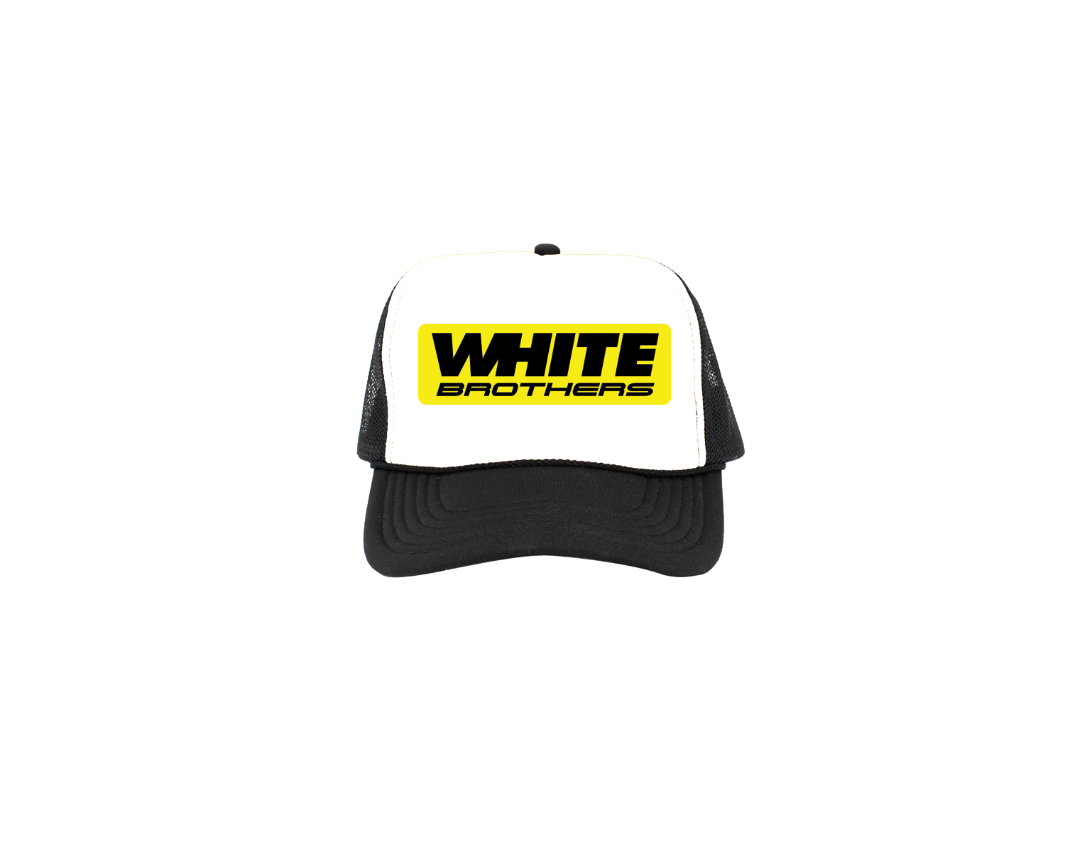 WHITE BROTHERS FOAM TRUCKER CAP- BAR YELLOW